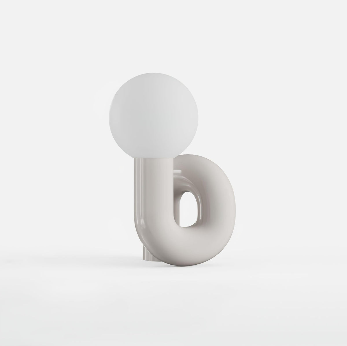 Soreeon Lamp Playful N Shape All White