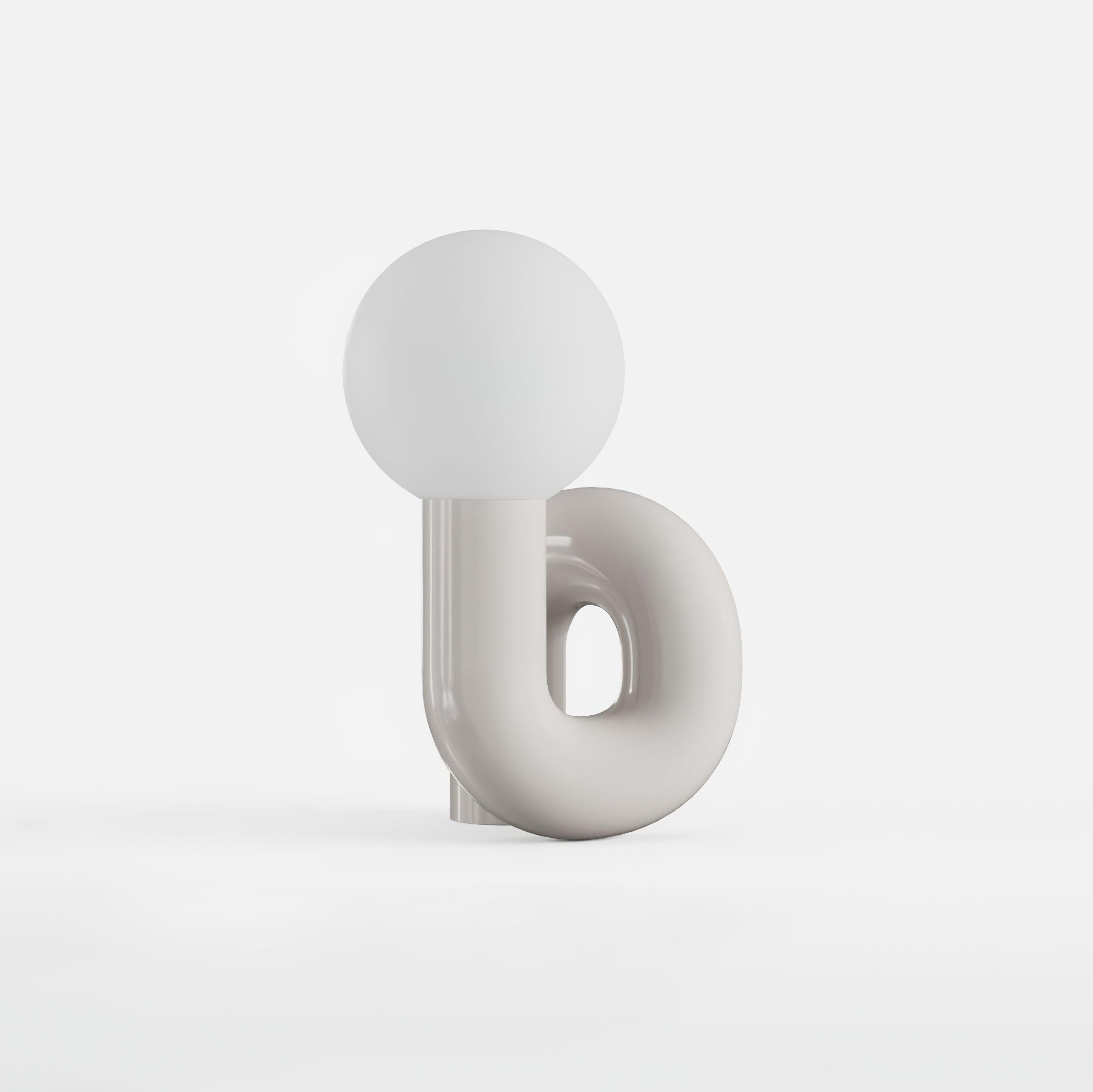 Soreeon Lamp Playful N Shape All White