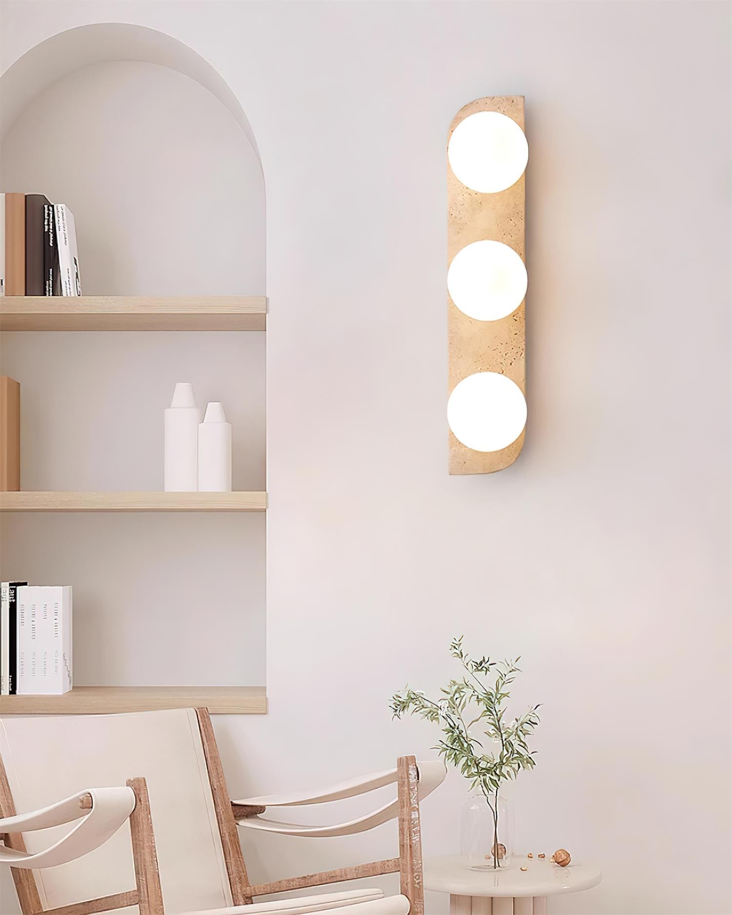 Ritta Travertine Wall Lamp - Neutral Decor