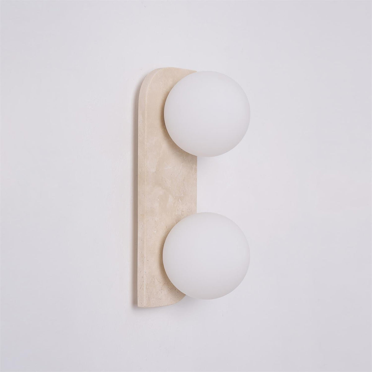 Serearia Minimalist Travertine Plug-In Wall Light
