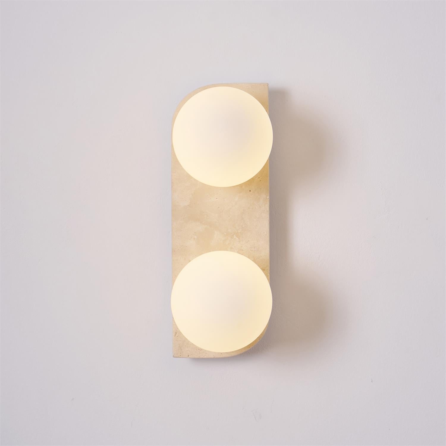 Taviniella Minimalist Travertine Wall Light