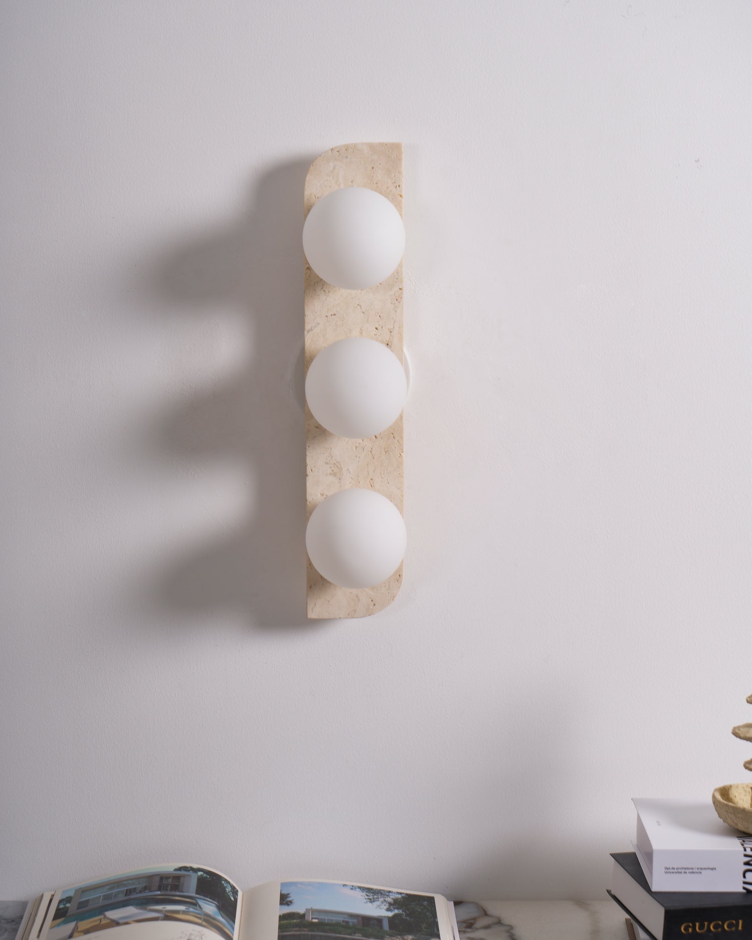 Ritta Travertine Wall Lamp - Neutral Decor