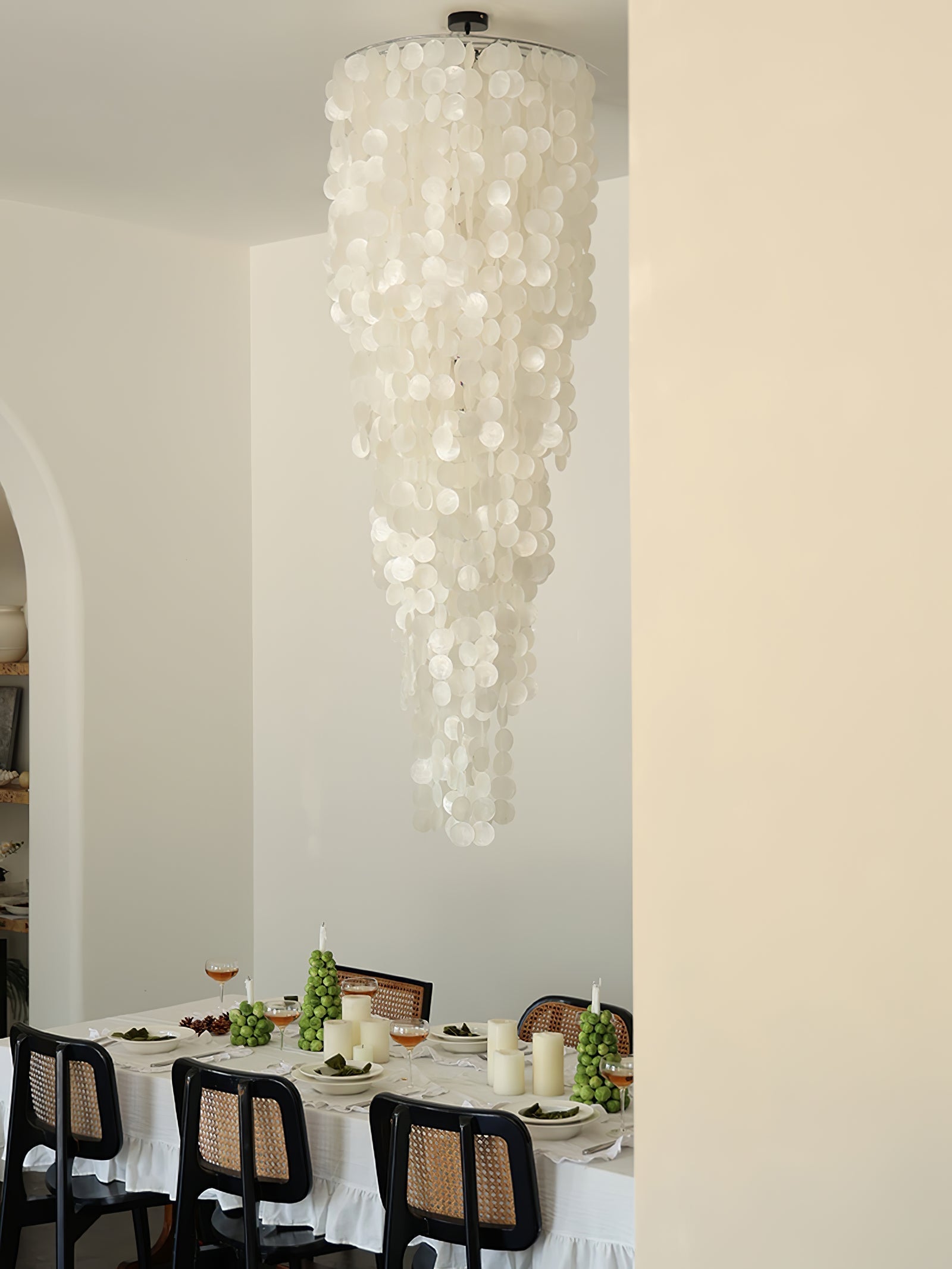 Eloryra Cascading Shell  Chandelier