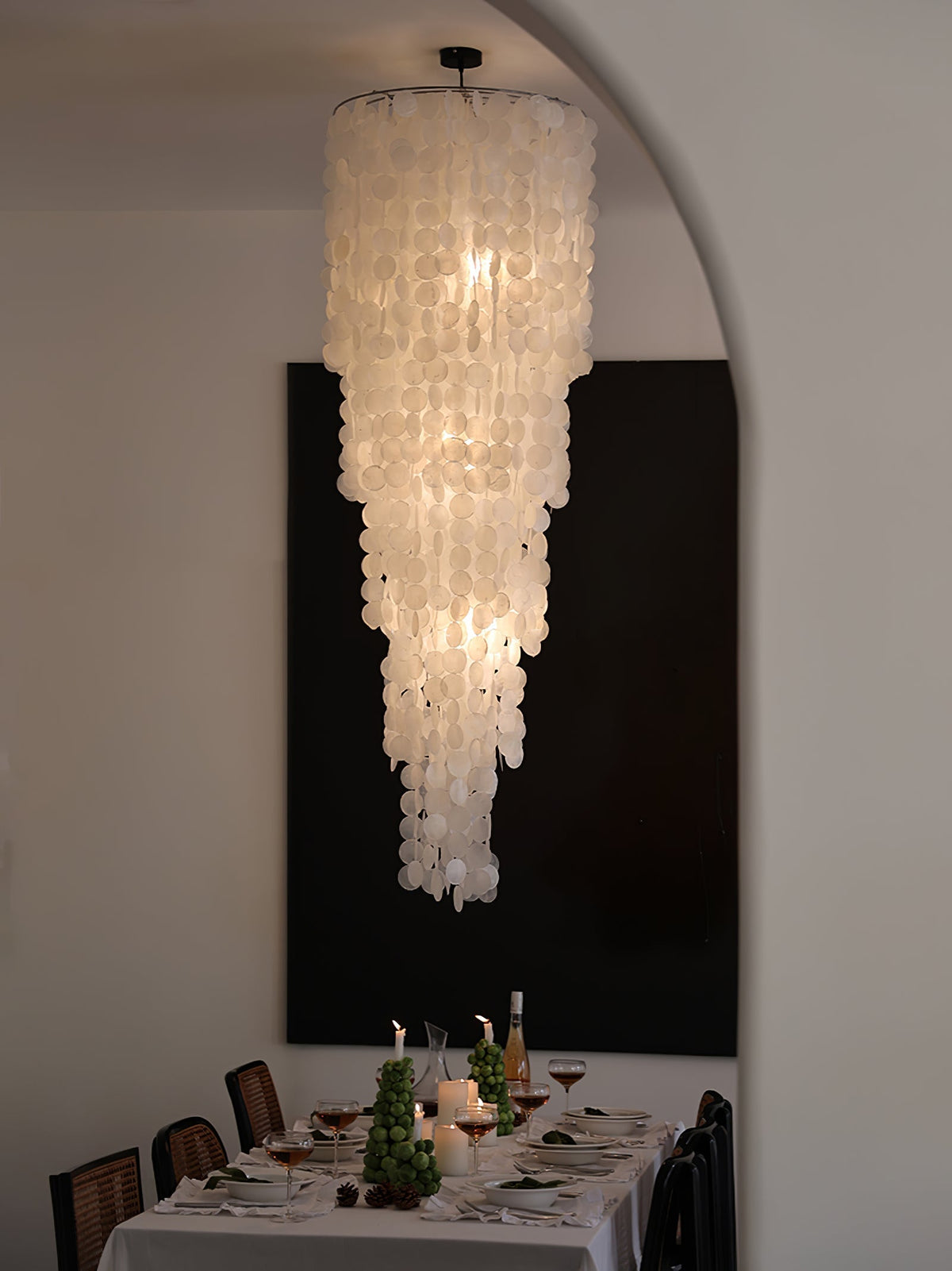 Eloryra Cascading Shell  Chandelier