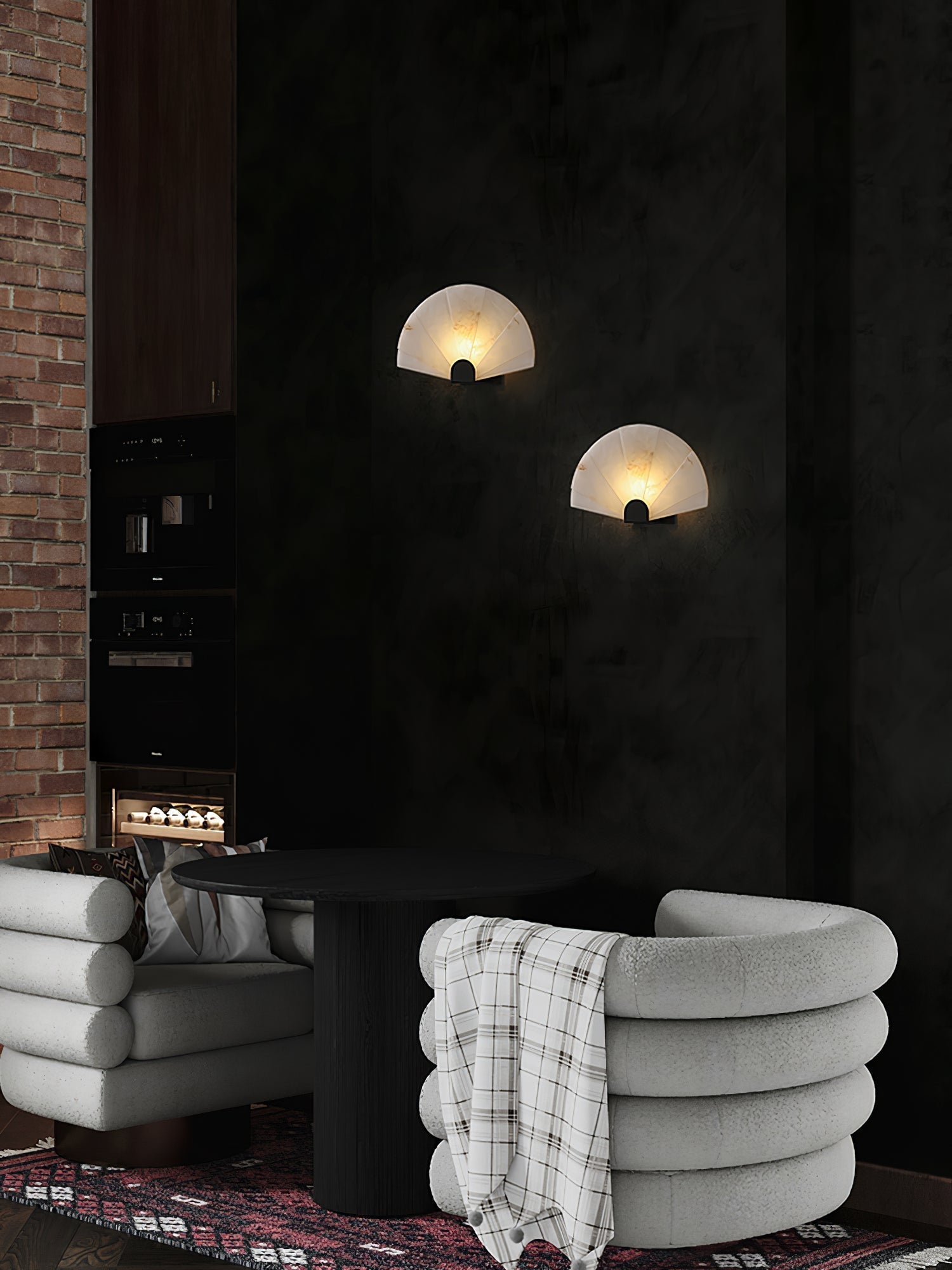 Nivelella Minimalist Alabaster Wall Light