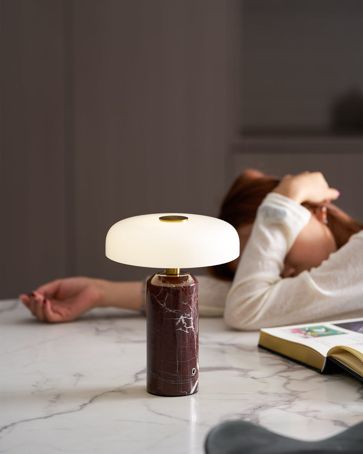Dovercourt Marble Table Lamp