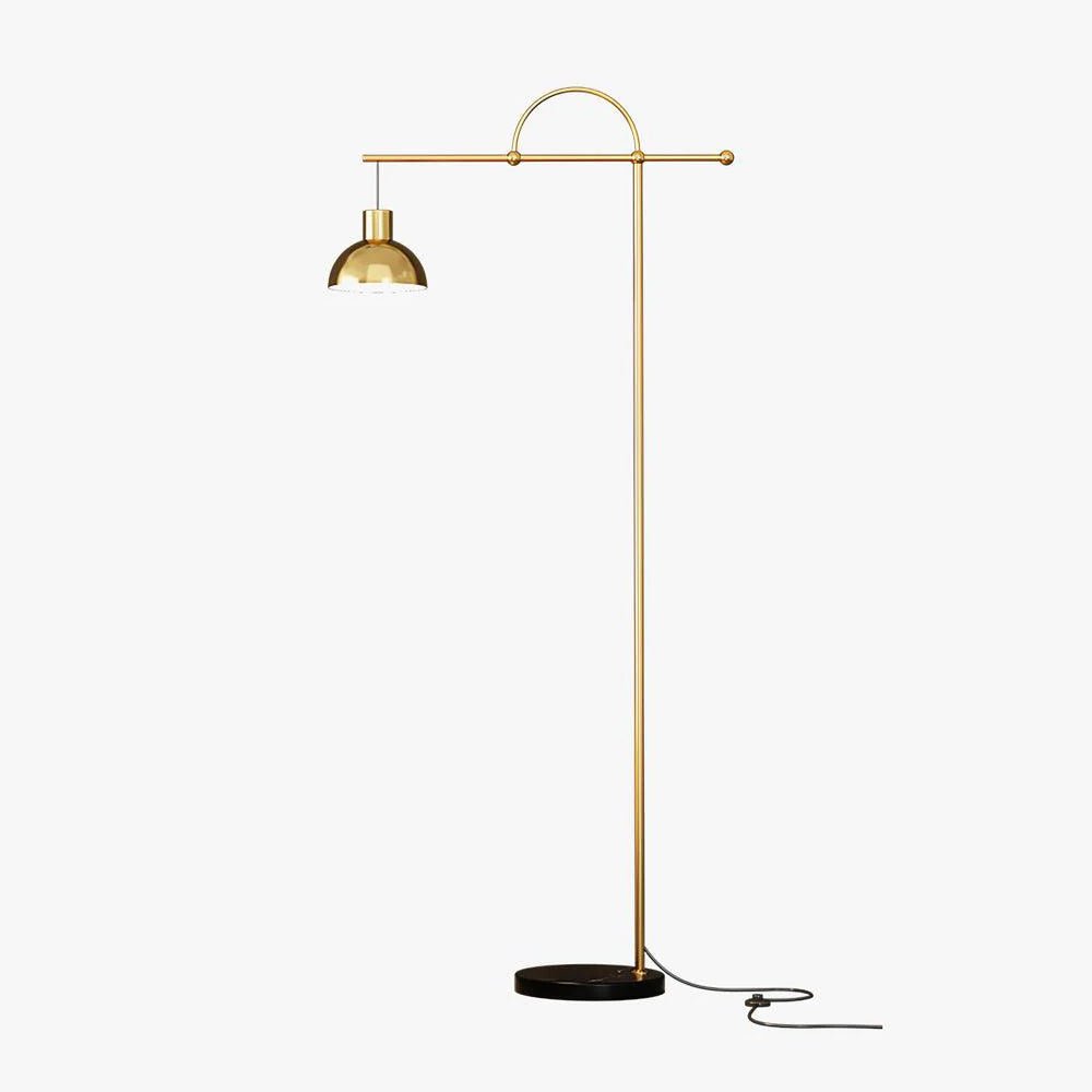 Usilil Art Deco Brass Floor Lamp