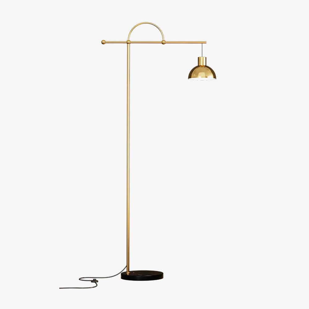 Usilil Art Deco Brass Floor Lamp
