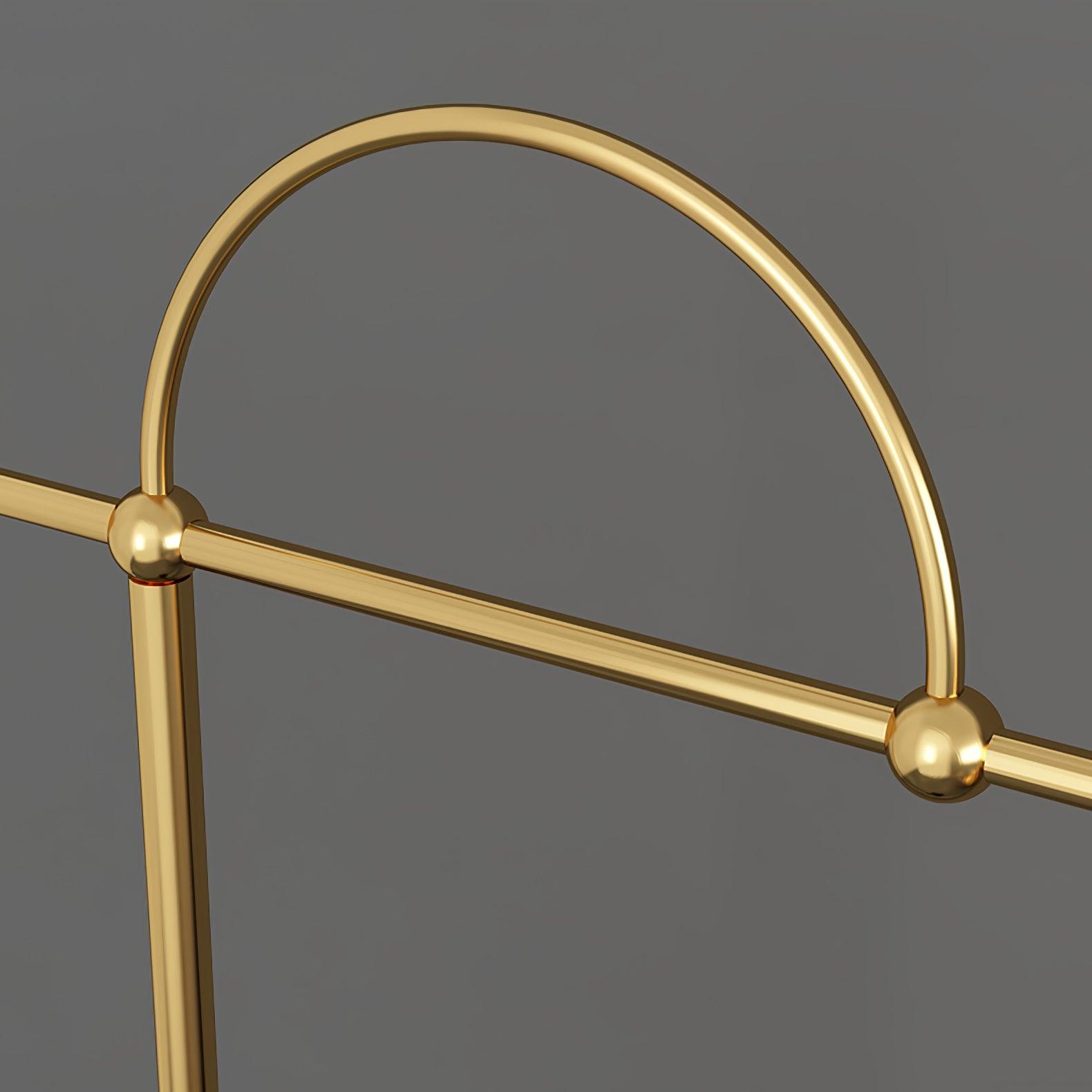 Usilil Art Deco Brass Floor Lamp