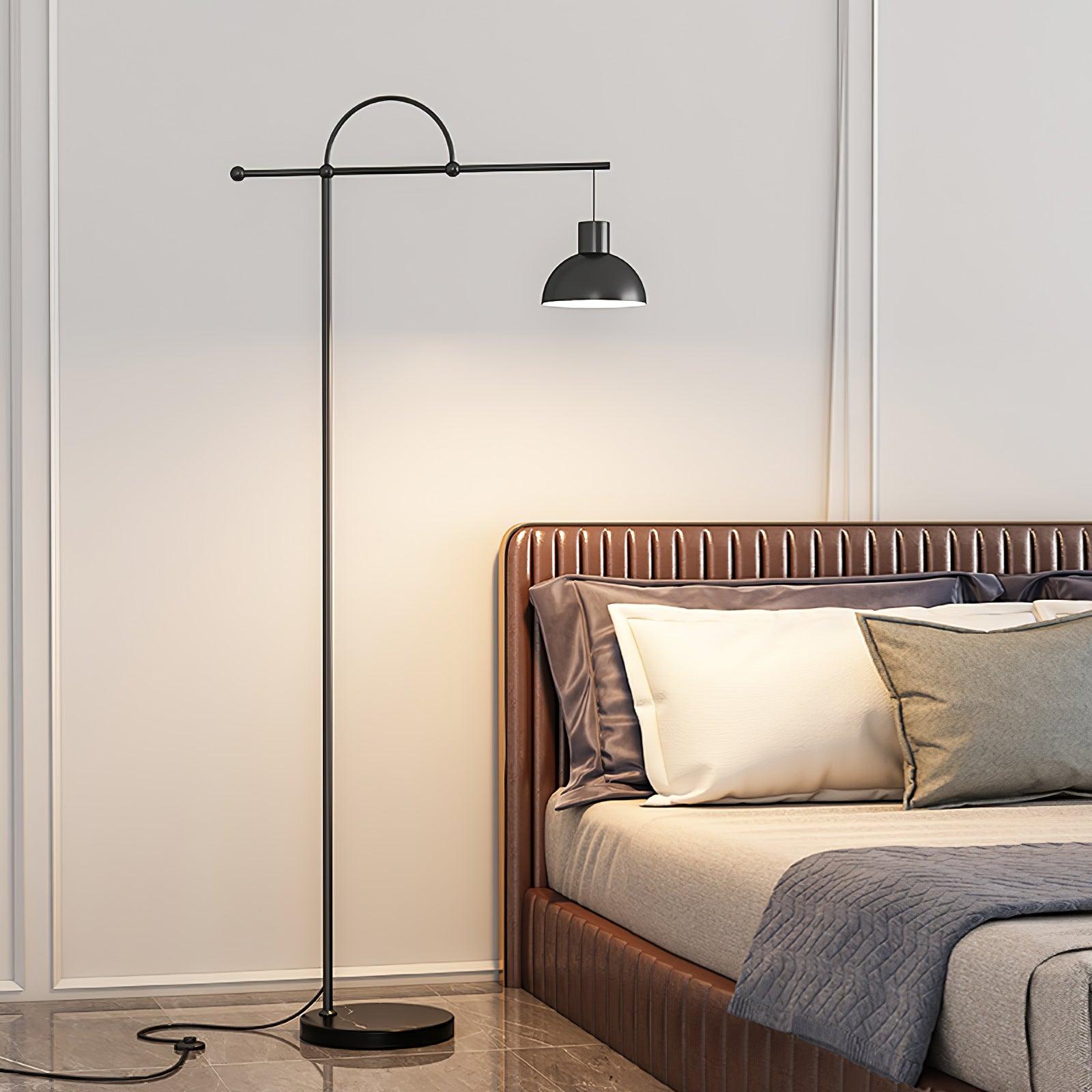 Usilil Art Deco Brass Floor Lamp