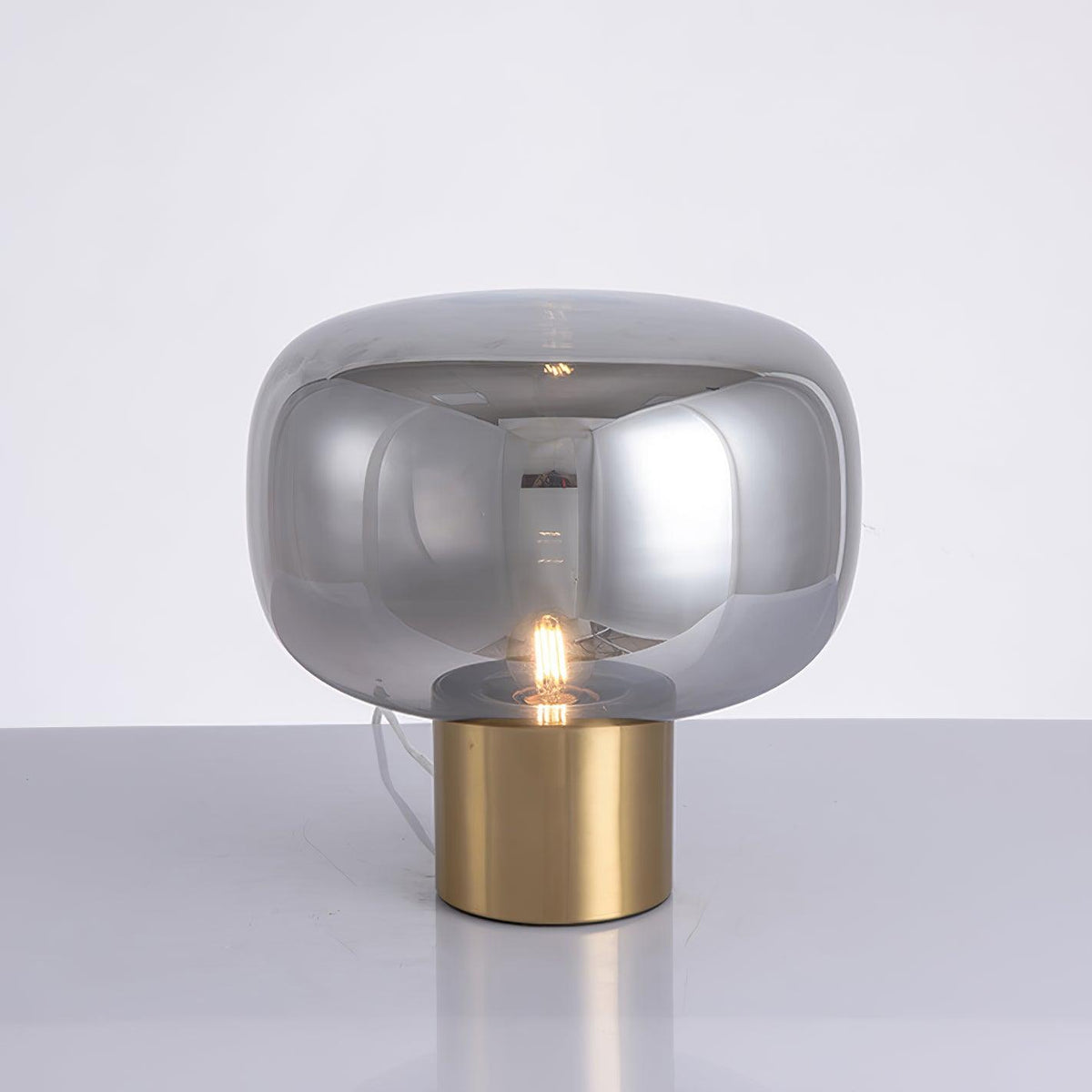 Teloz Glass Industrial Table Lamp