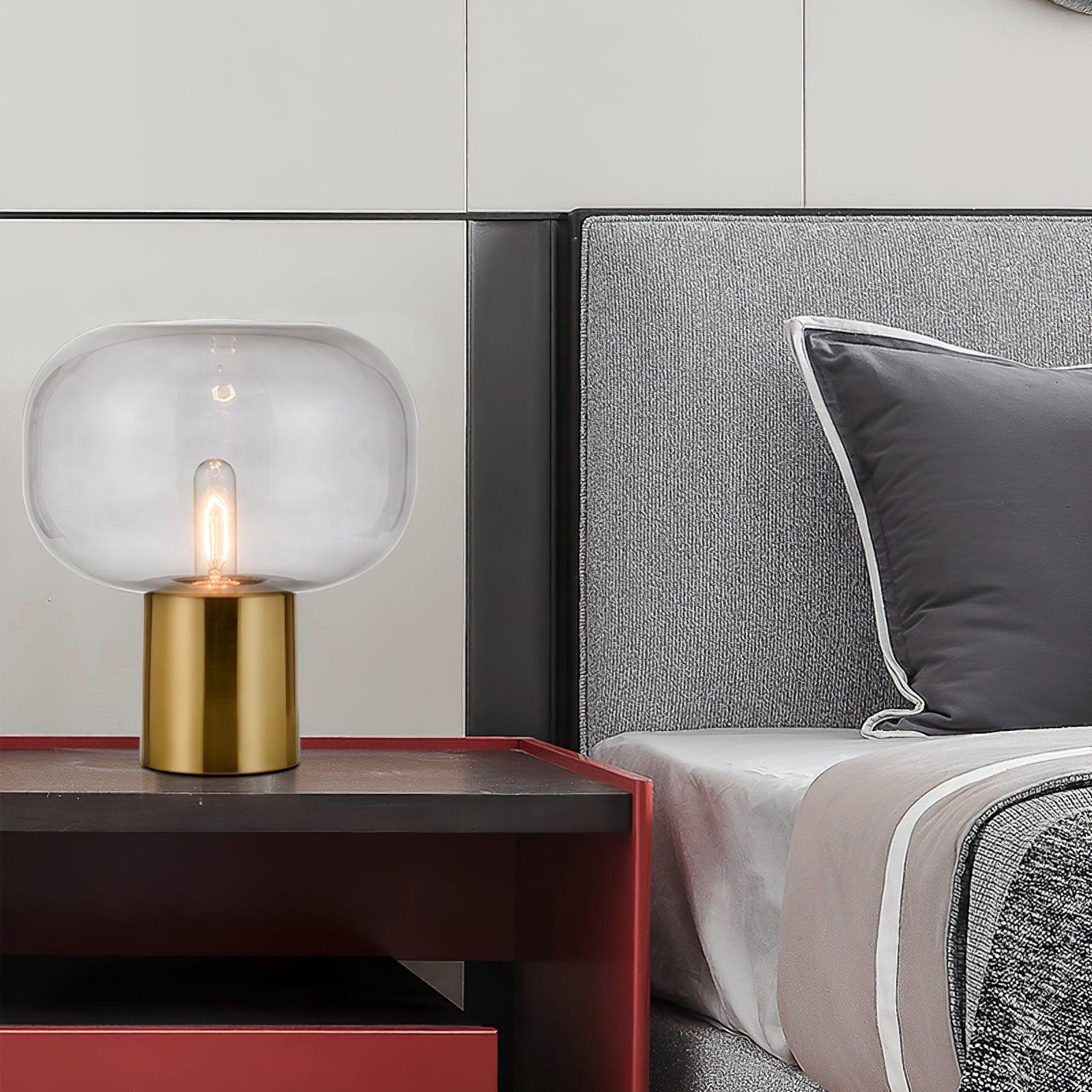 Teloz Glass Industrial Table Lamp