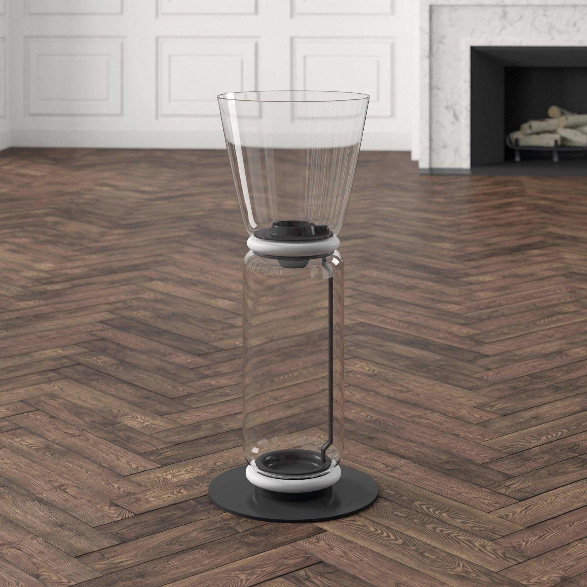 Lustra Floor Lamp Bamboo Glass - Neutral Decor
