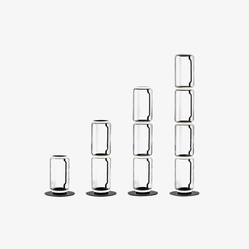 Lustra Floor Lamp Bamboo Glass - Neutral Decor
