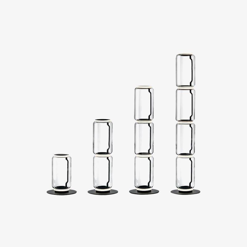 Lustra Floor Lamp Bamboo Glass - Neutral Decor