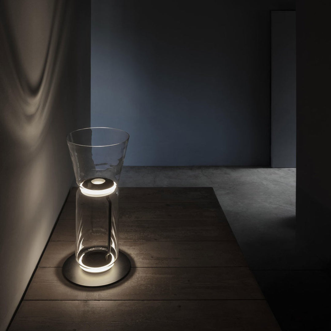 Lustra Floor Lamp Bamboo Glass - Neutral Decor