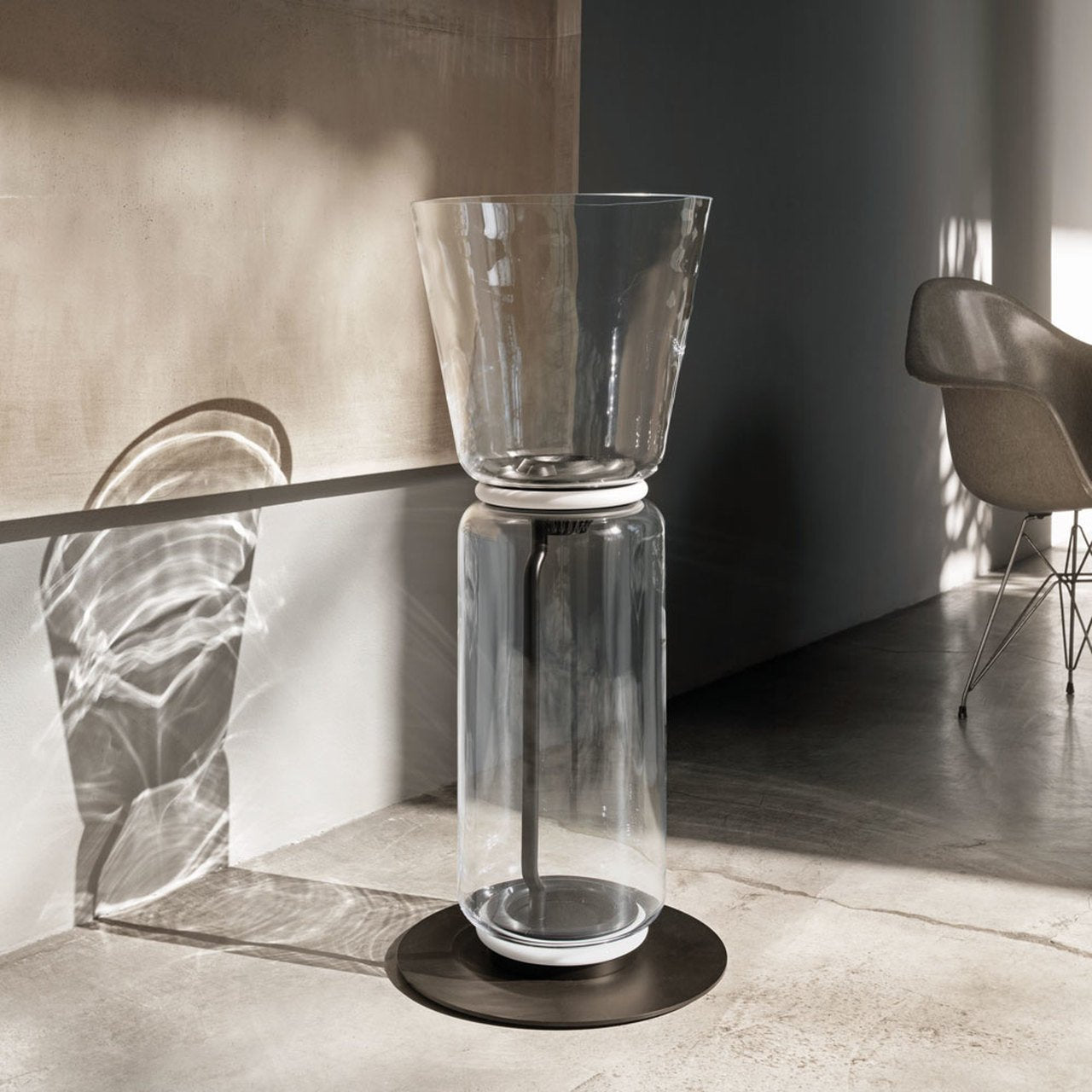 Lustra Floor Lamp Bamboo Glass - Neutral Decor