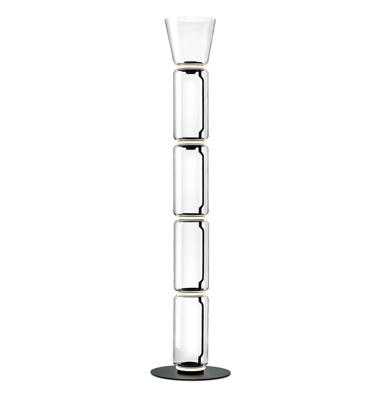Lustra Floor Lamp Bamboo Glass - Neutral Decor