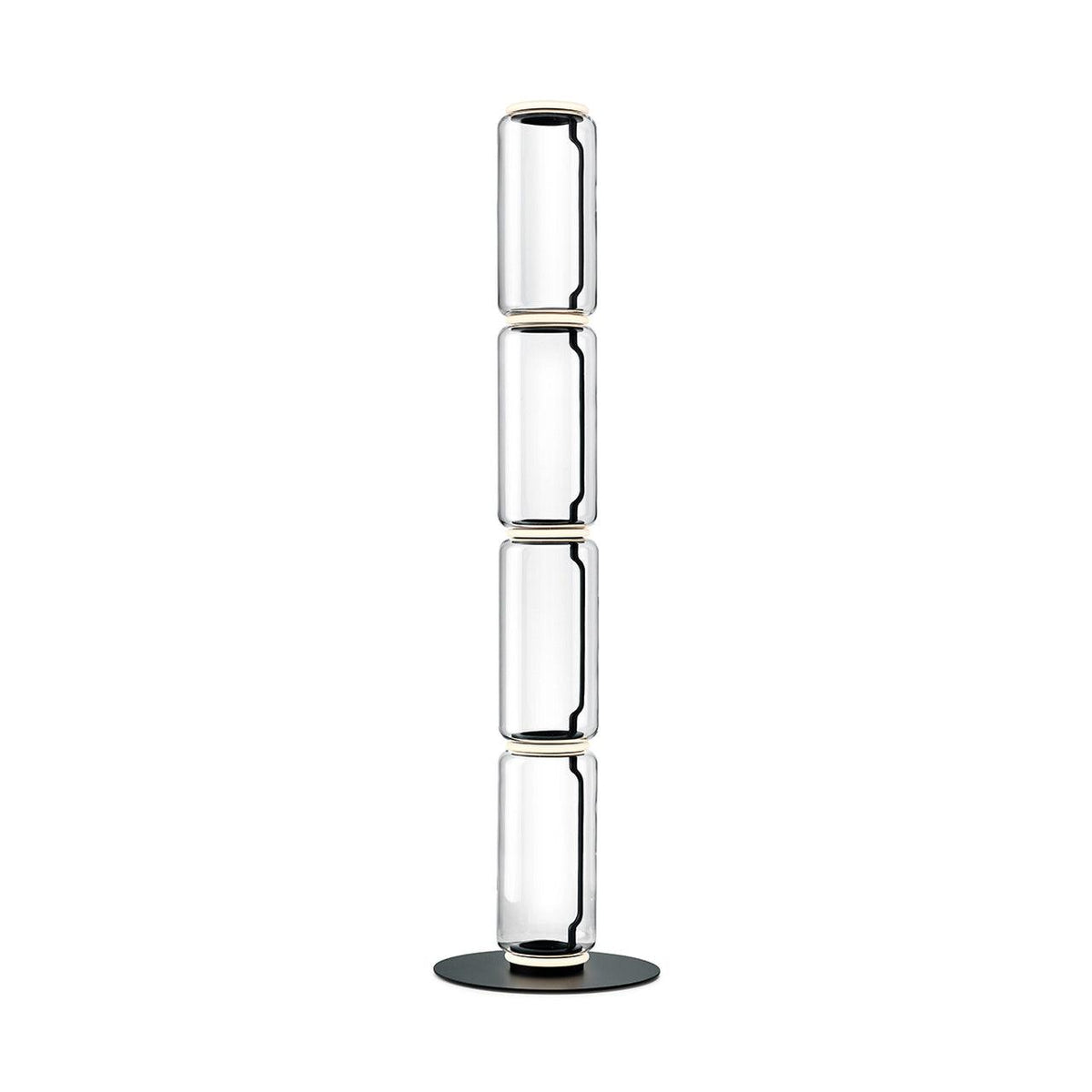 Cyrilys Floor Lamp Bamboo Glass