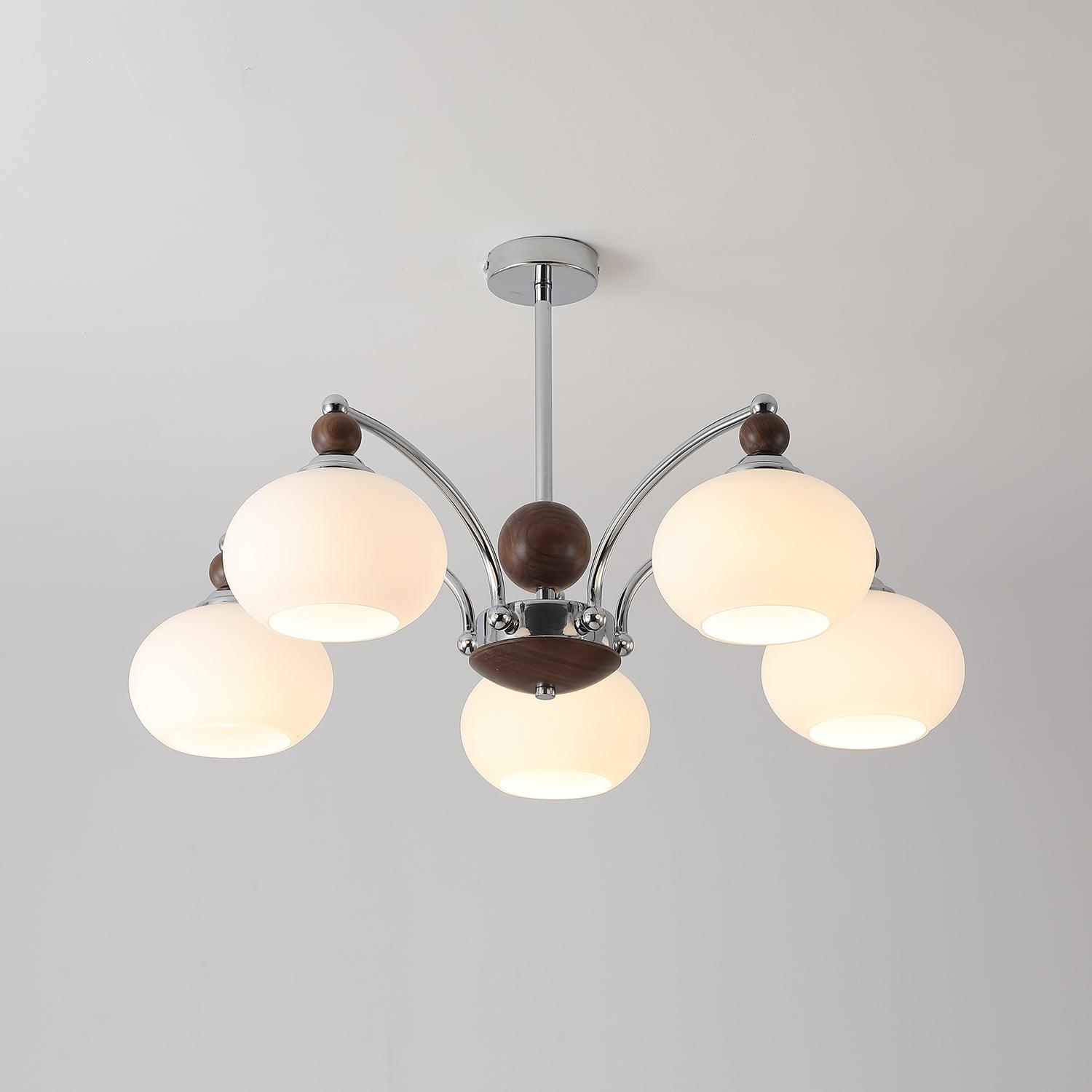 Molvin Chandelier Globe Arm Contemporary