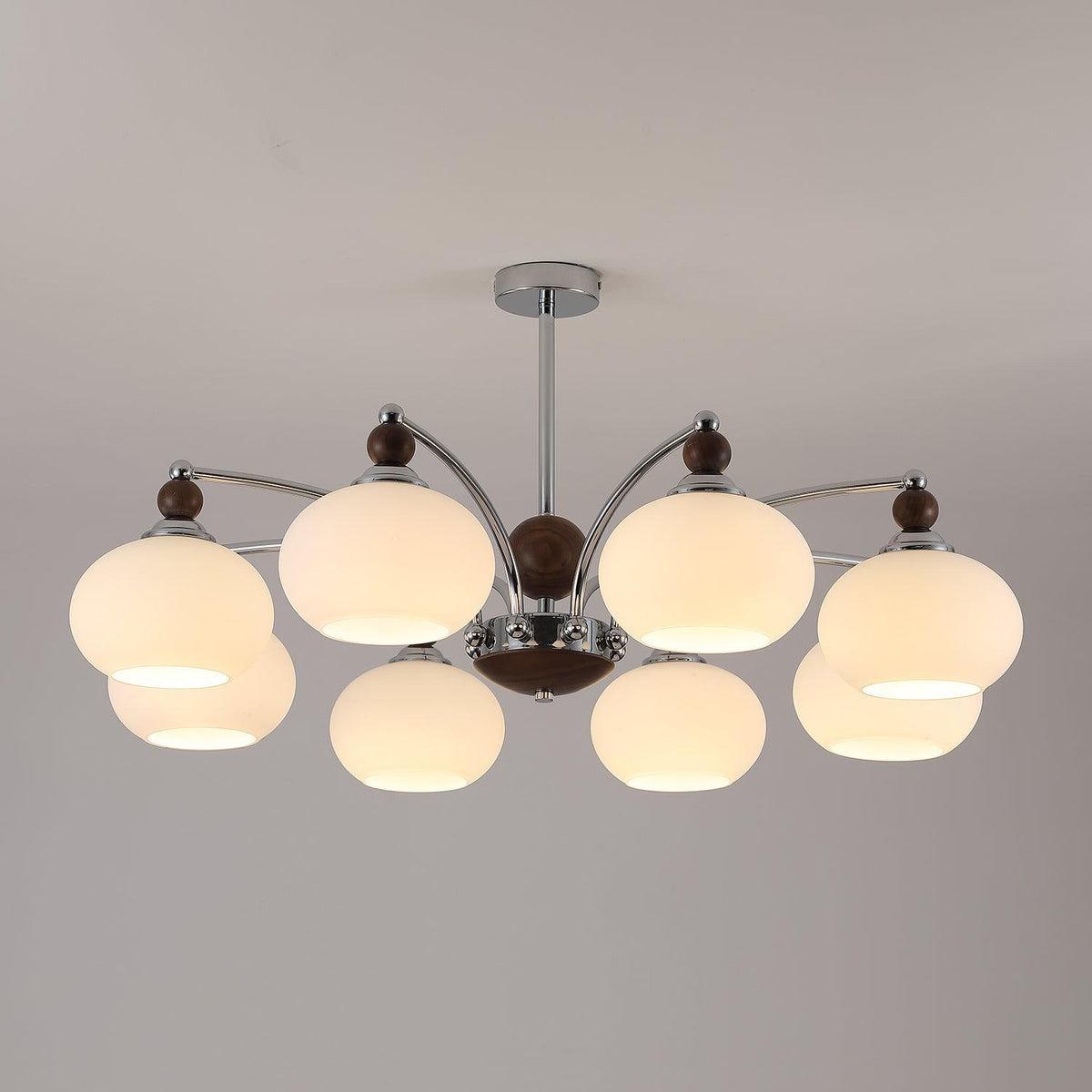 Molvin Chandelier Globe Arm Contemporary