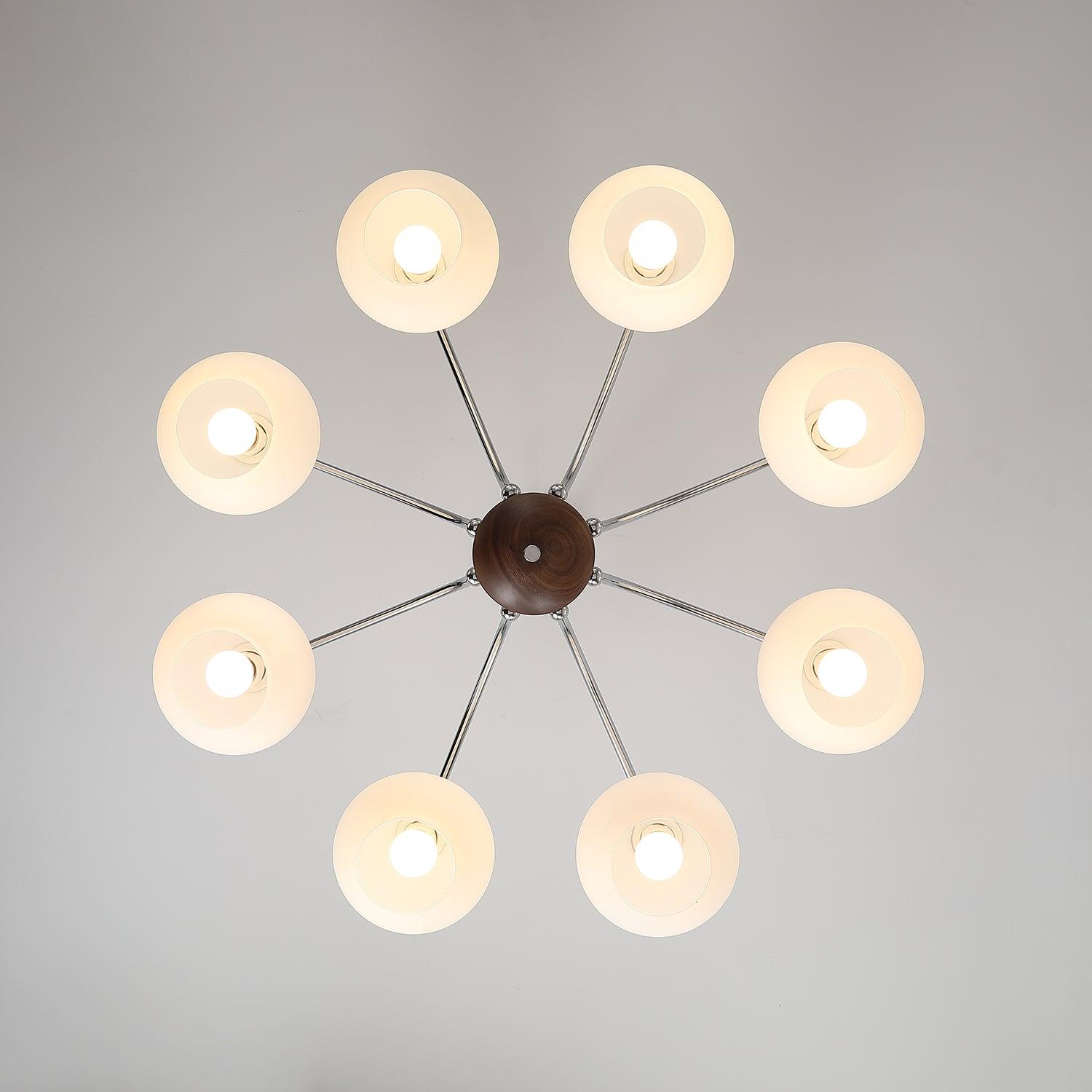 Molvin Chandelier Globe Arm Contemporary