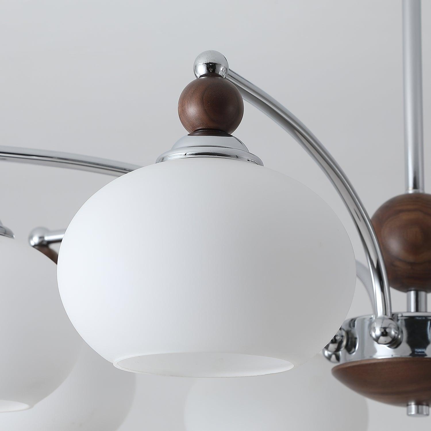 Molvin Chandelier Globe Arm Contemporary