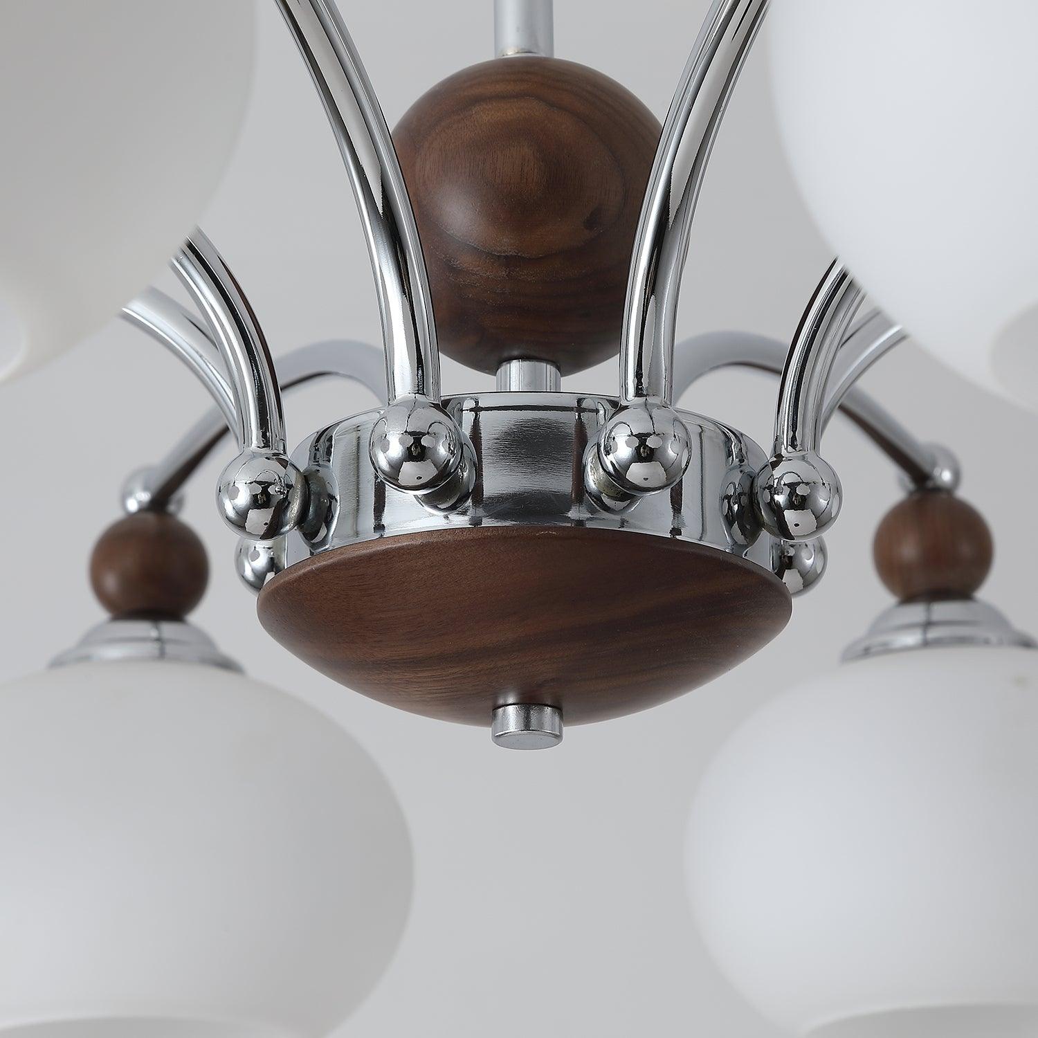 Molvin Chandelier Globe Arm Contemporary