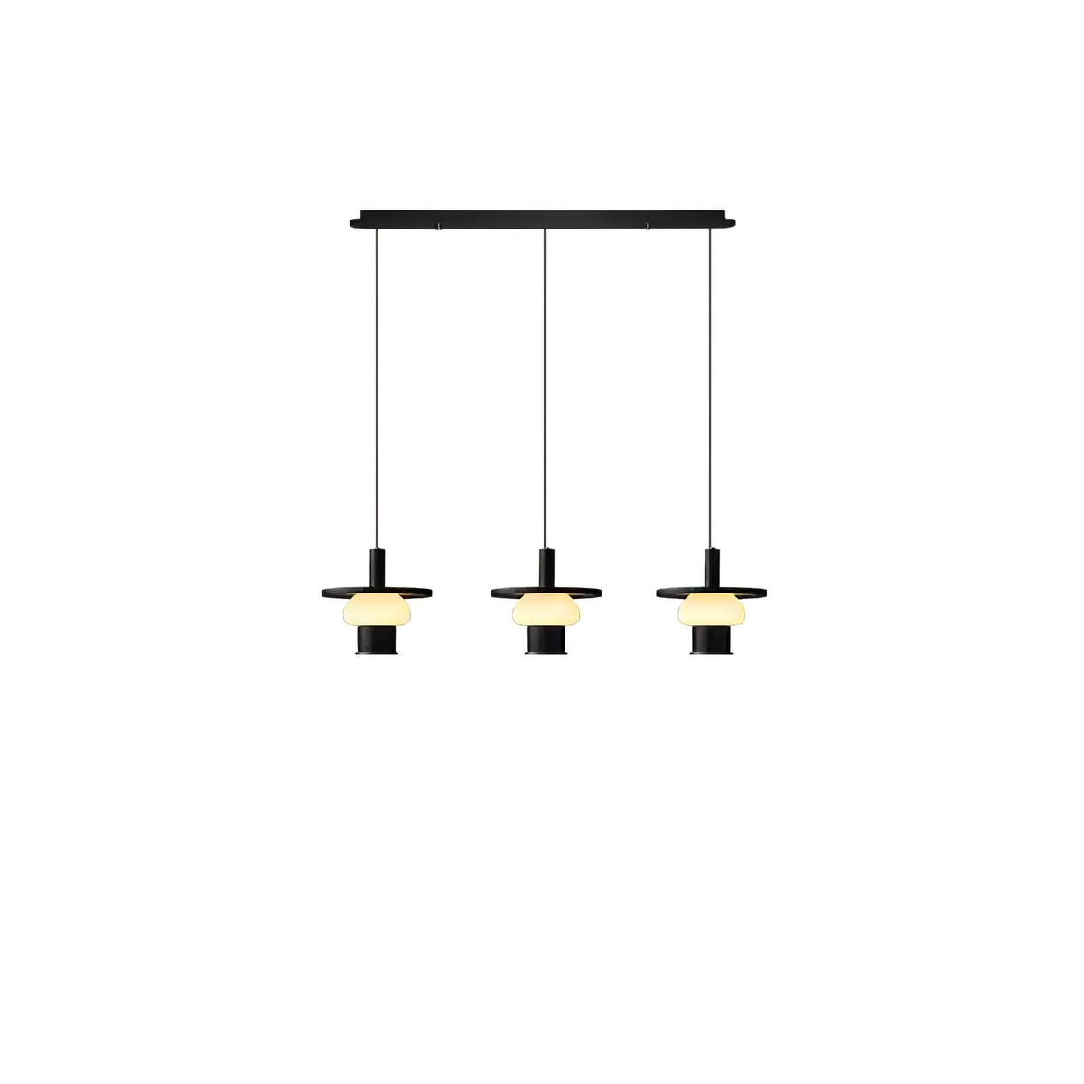 Zephaan Traditional Art Classic Glass Wood Pendant Light