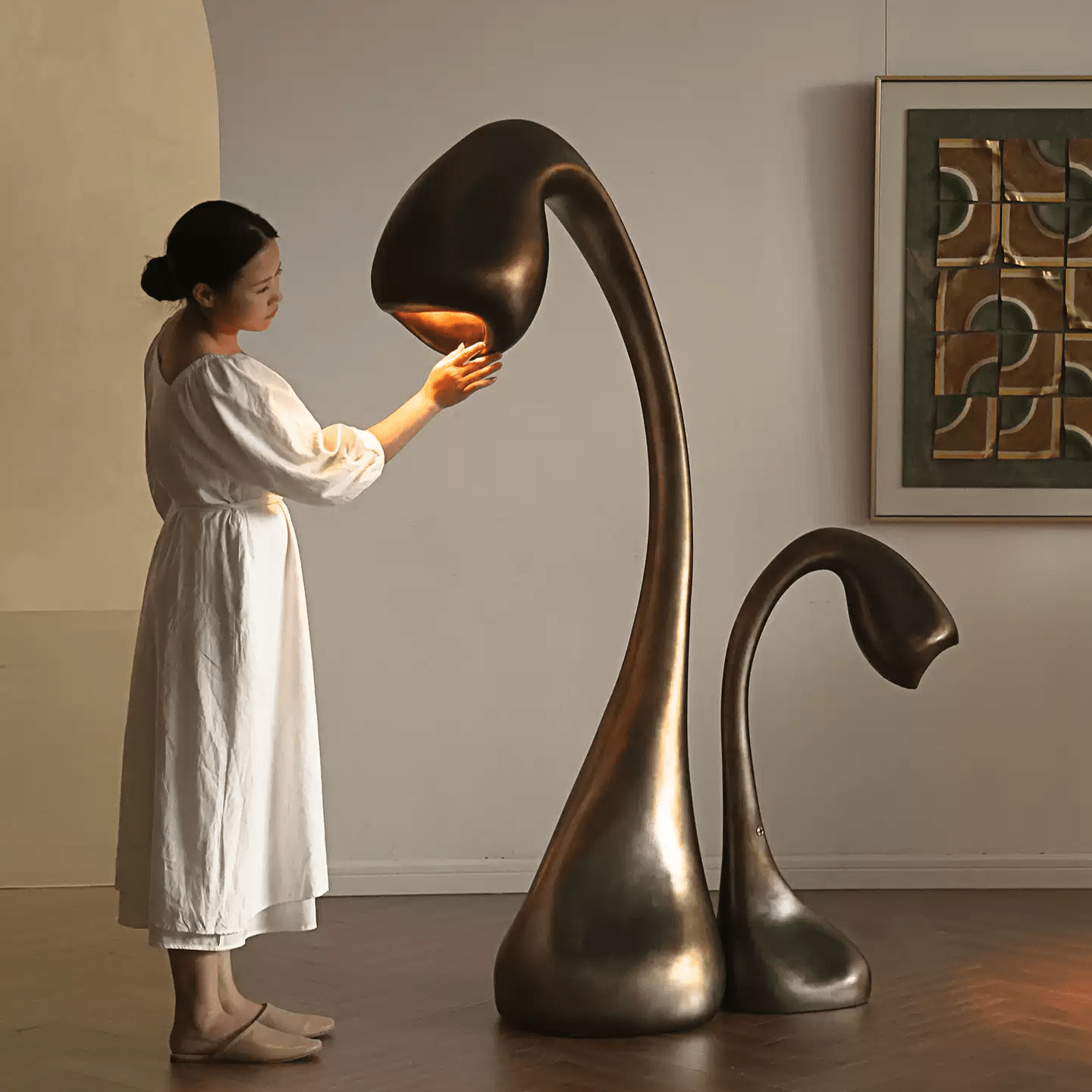 Umer Grande Sculptural Floor Lamp