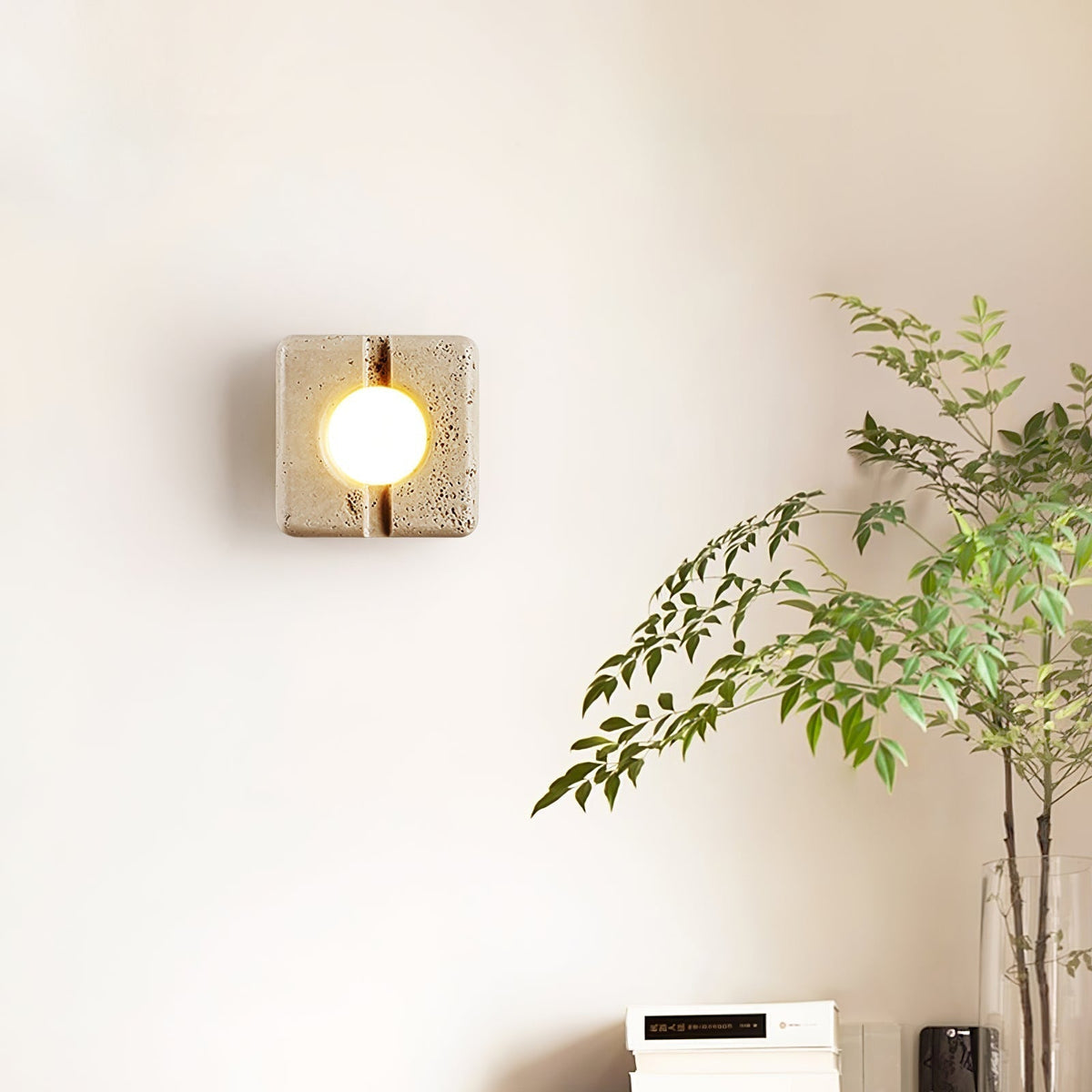 Valaora Travertine Wall Light