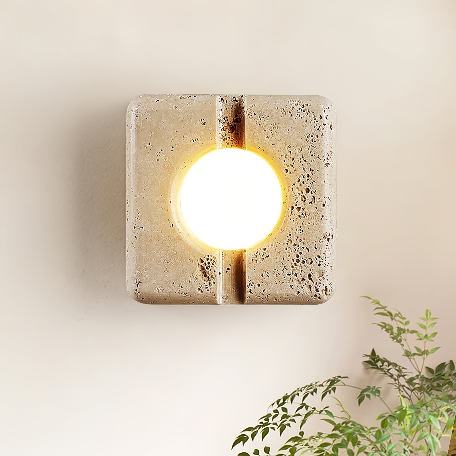 Valaora Travertine Wall Light