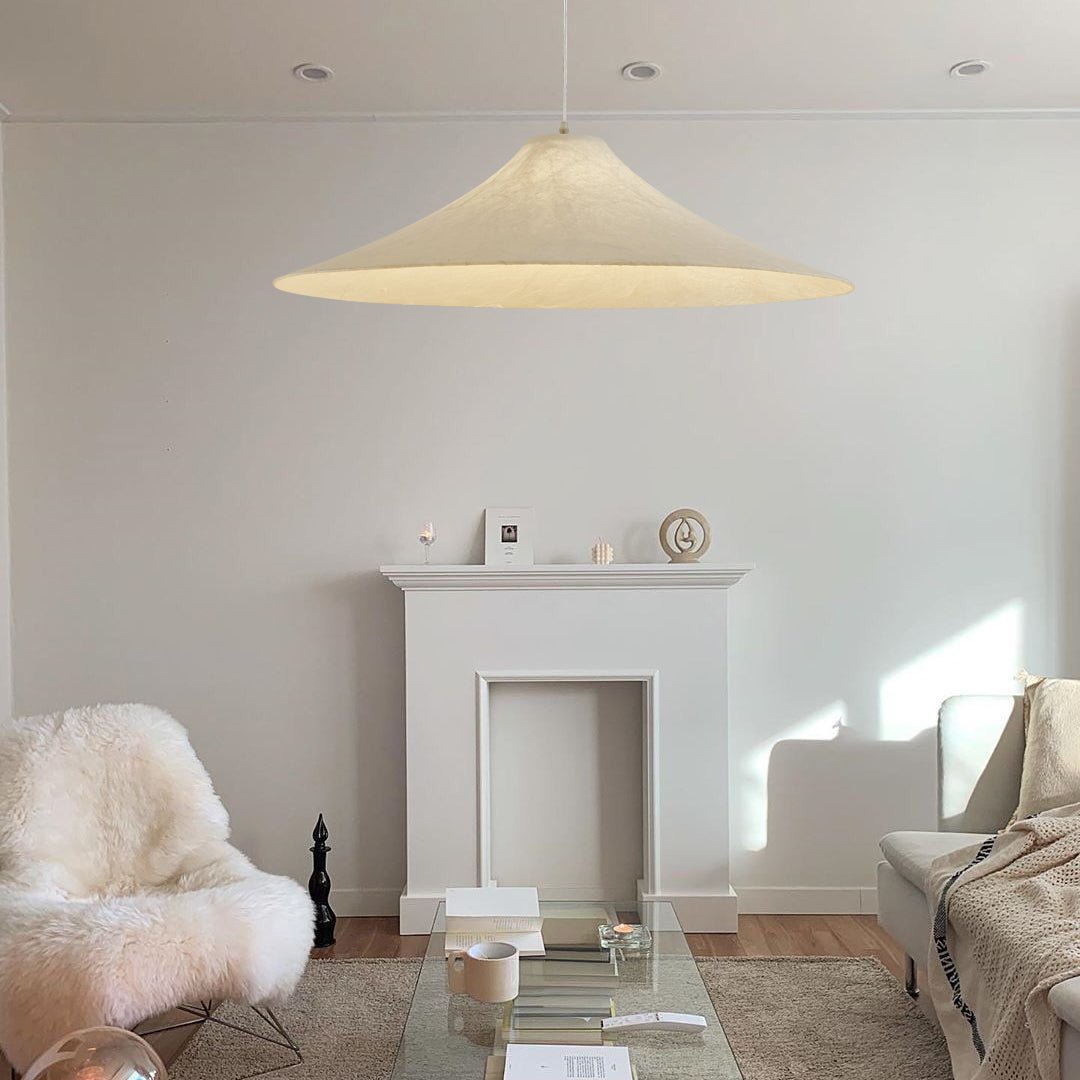 Abbotswell Modern Minimalist Natural Flat Pendant Lamp