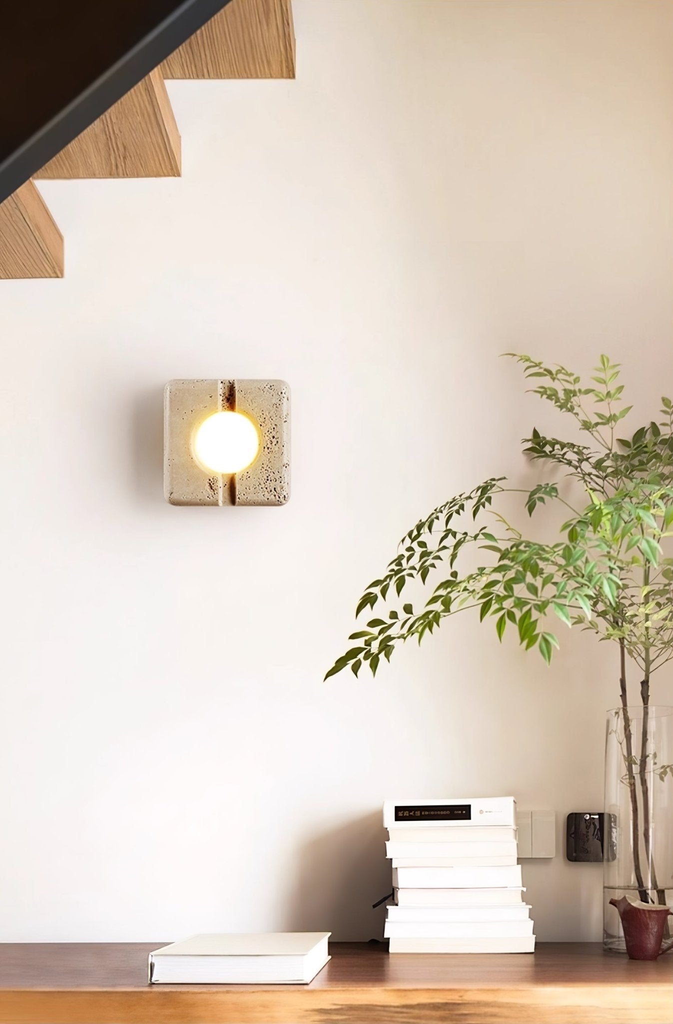 Valaora Travertine Wall Light