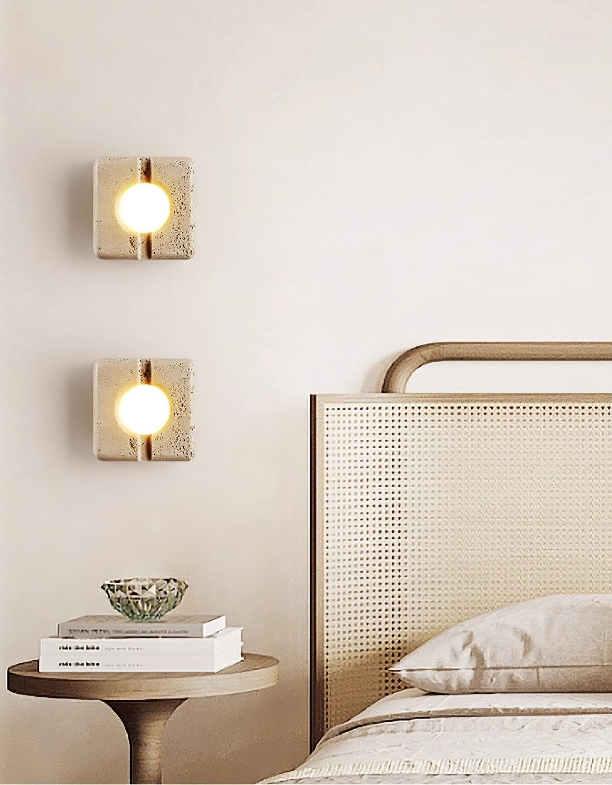 Valaora Travertine Wall Light