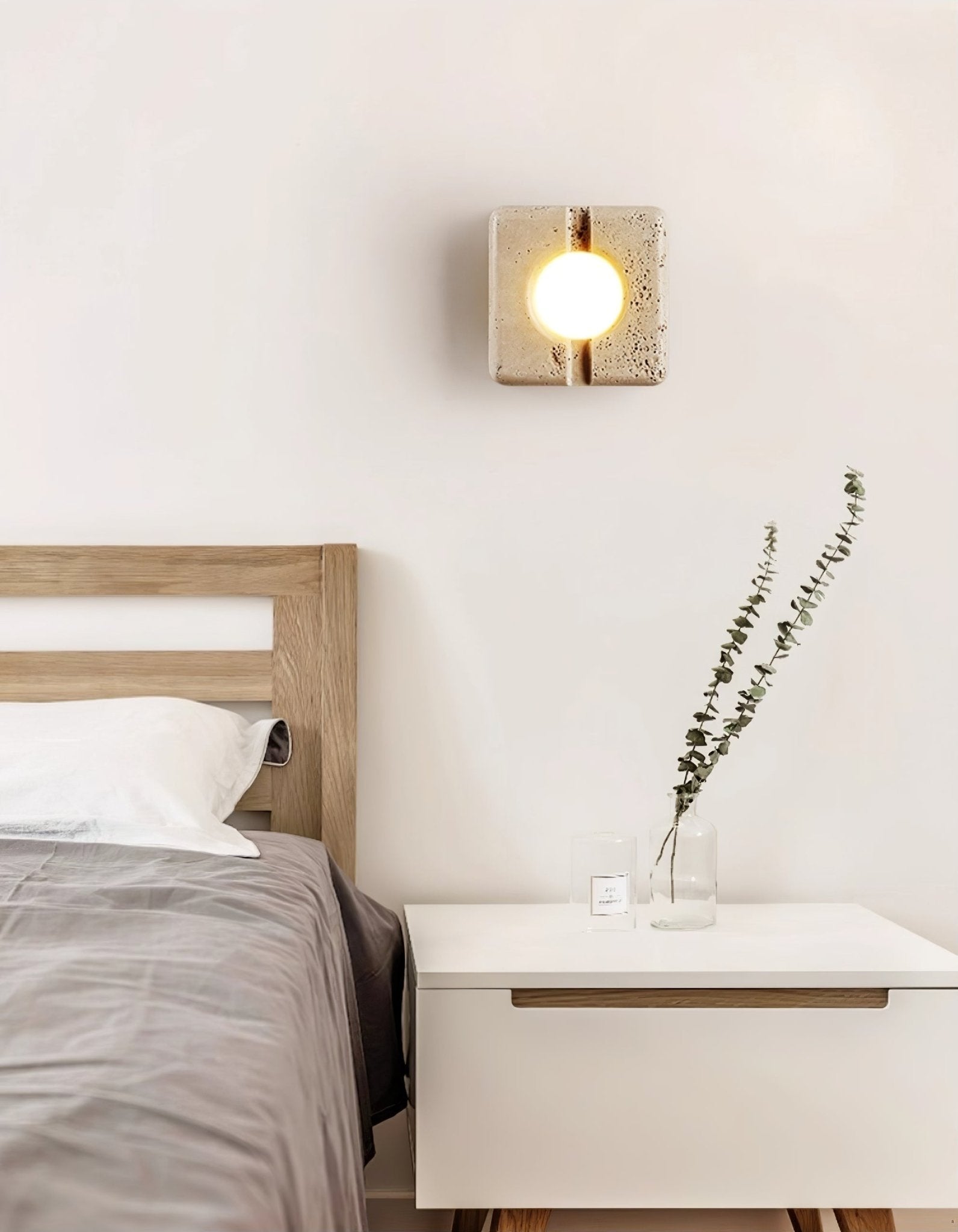 Valaora Travertine Wall Light