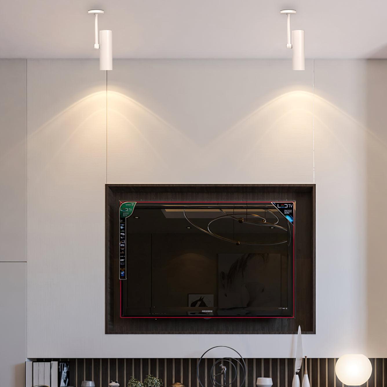Solara Ceiling Light Cylinder Spotlight Industrial for Loft Study - Neutral Decor
