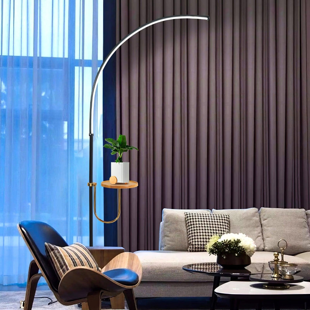 Tild Wood Silicone Floor Lamp