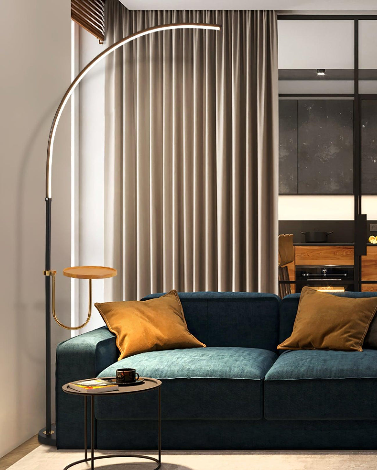 Tild Wood Silicone Floor Lamp