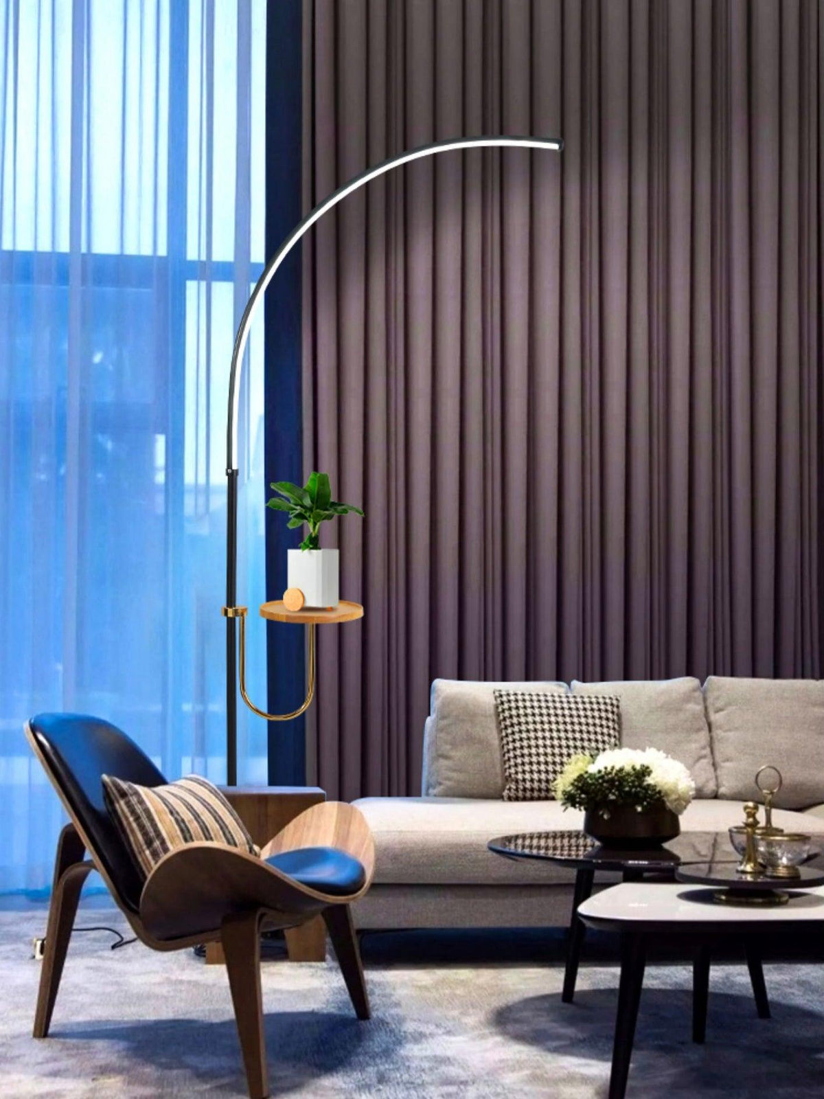 Tild Wood Silicone Floor Lamp