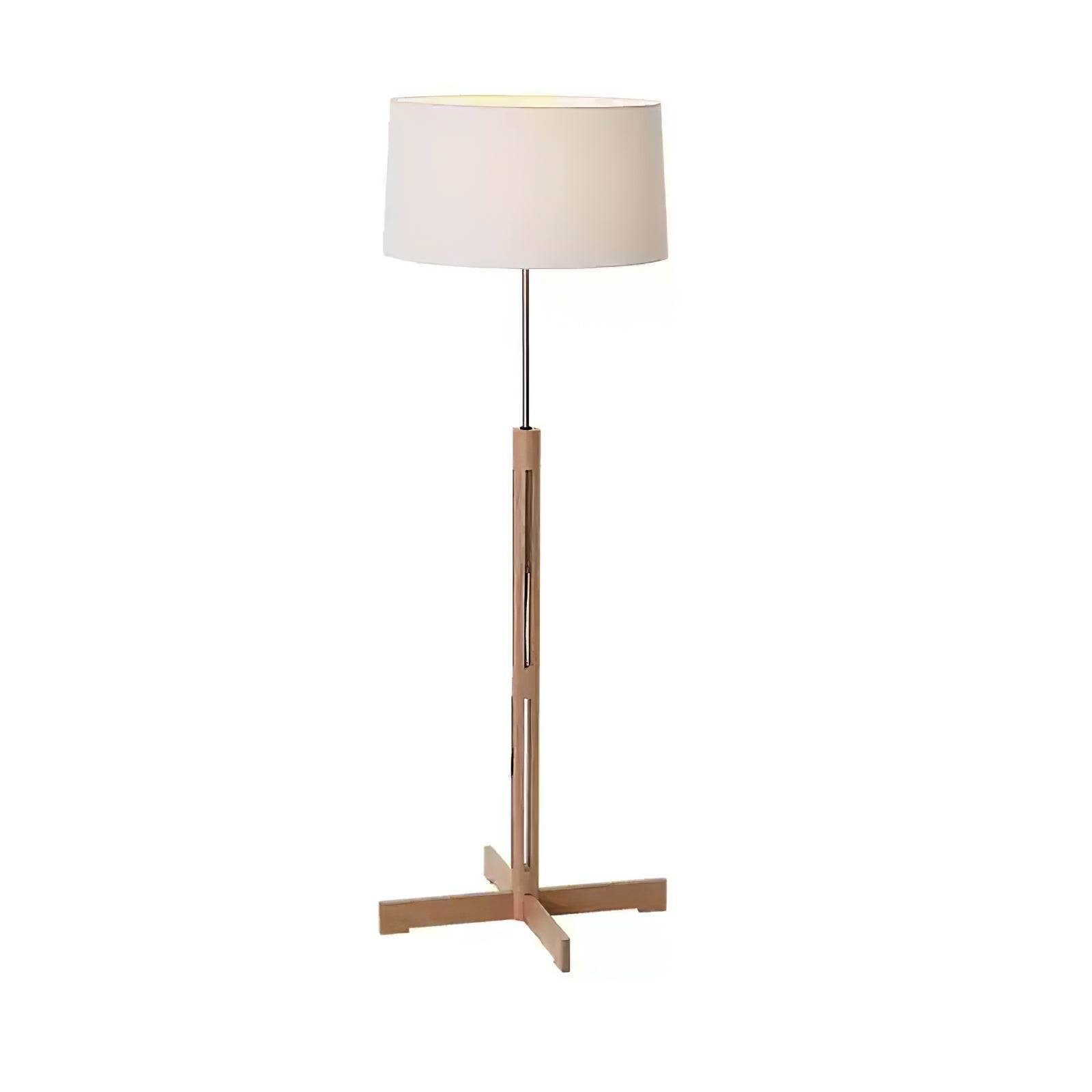 Quayen Wood Fabric Classic Floor Lamp