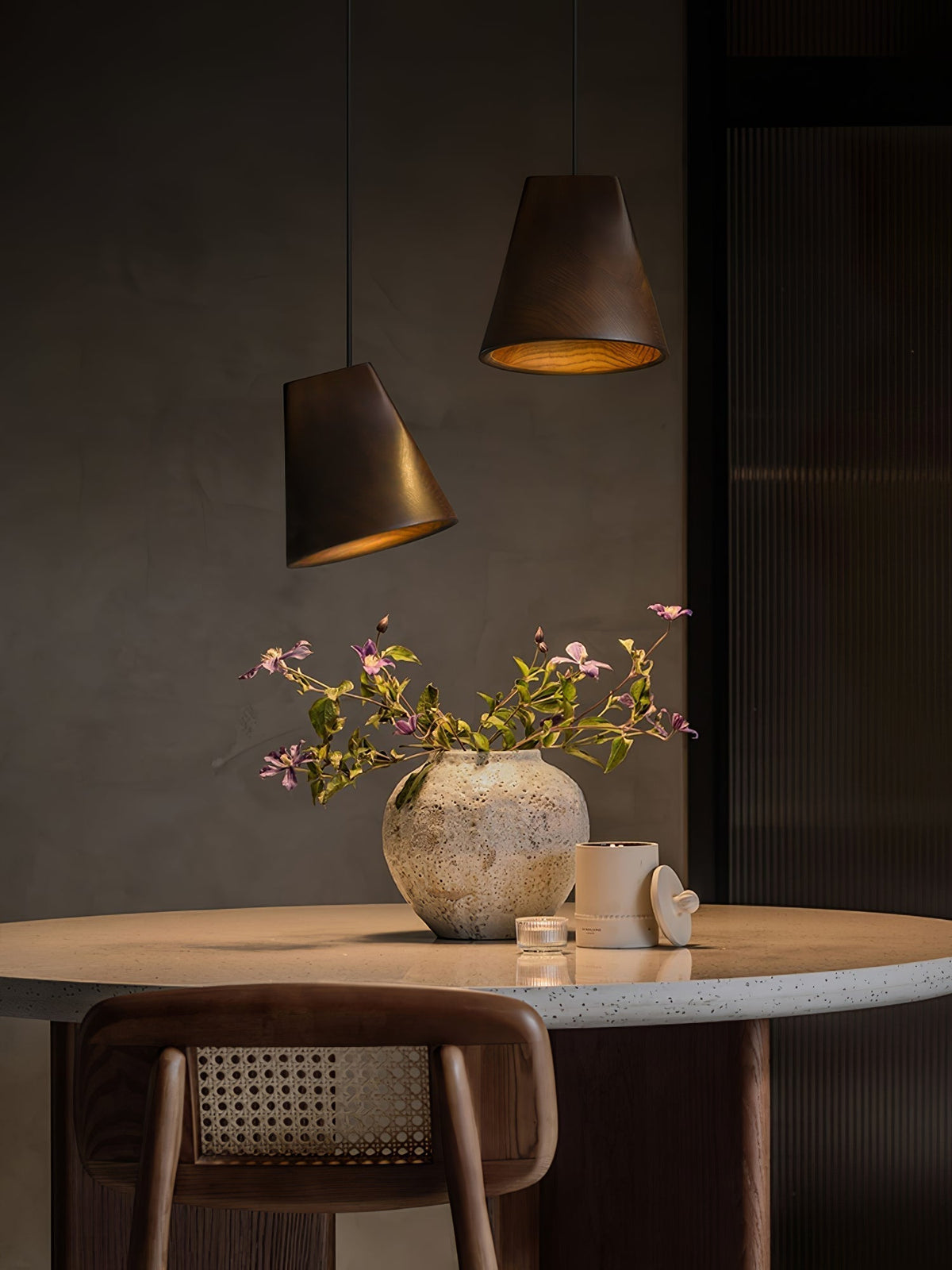 Sylorena Rustic Wood Pendant Light