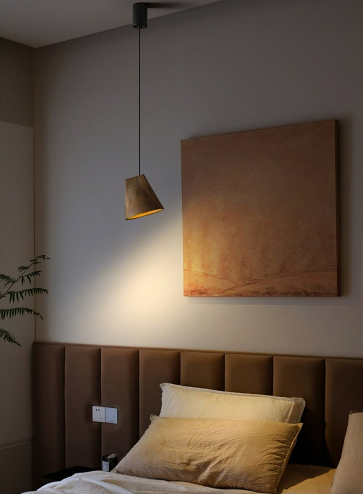 Sylorena Rustic Wood Pendant Light