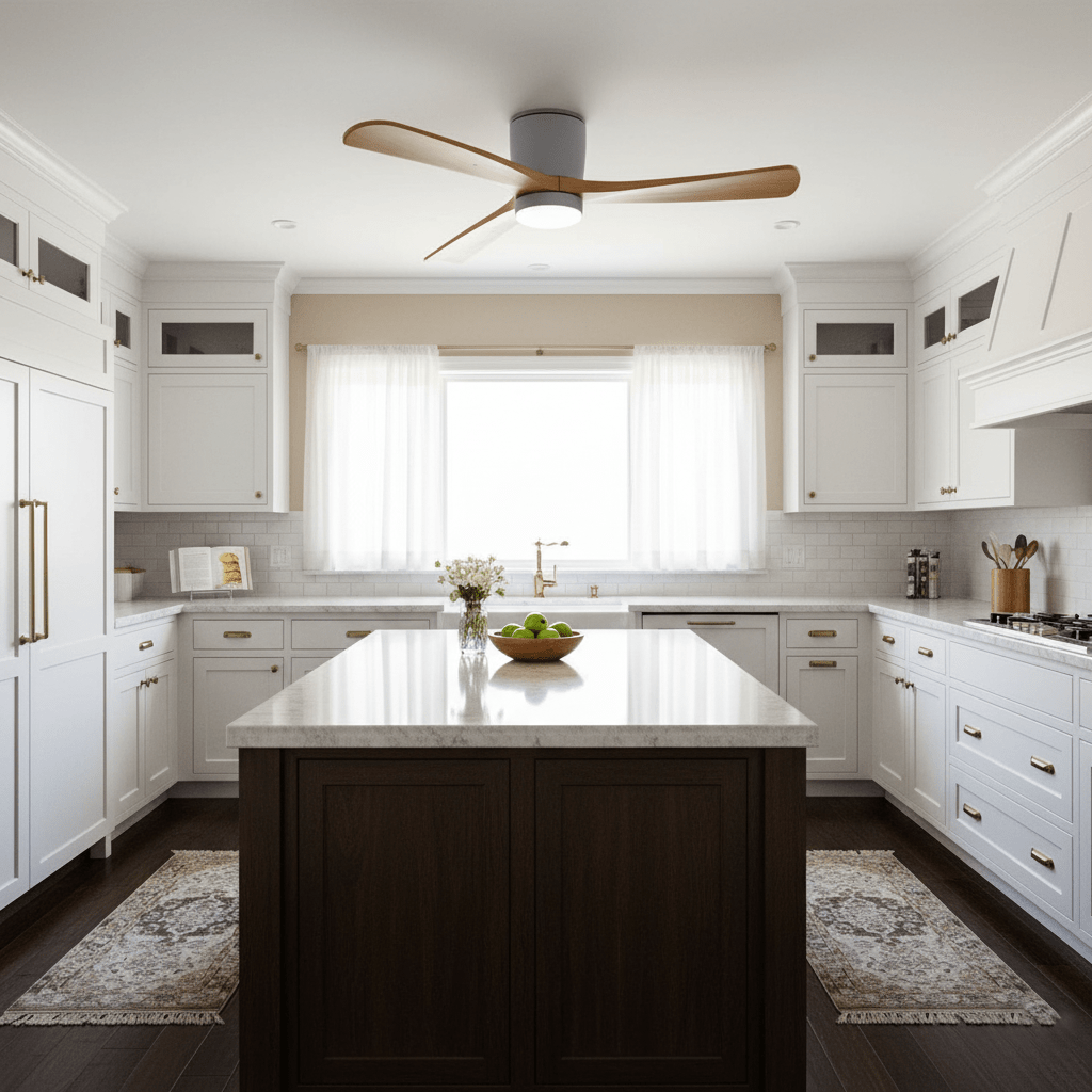 Dovervale Wooden Ceiling Fan Light