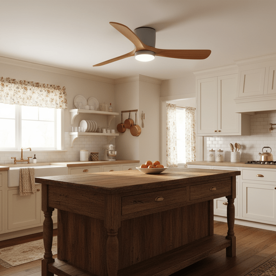 Dovervale Wooden Ceiling Fan Light