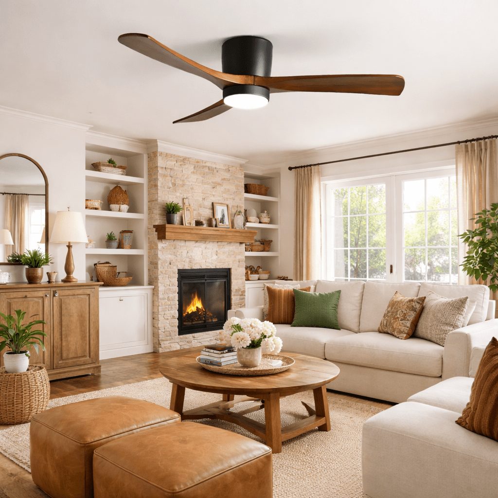Dovervale Wooden Ceiling Fan Light
