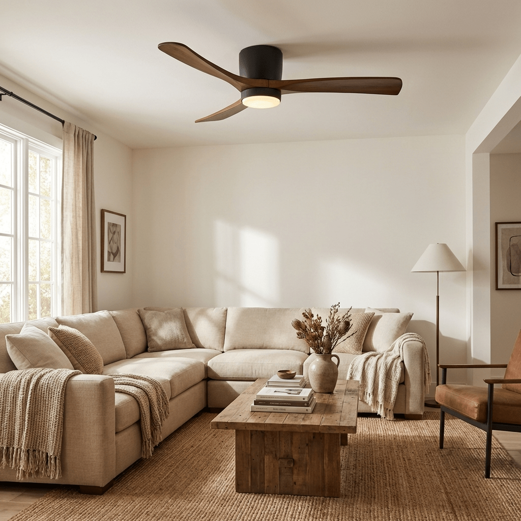 Dovervale Wooden Ceiling Fan Light
