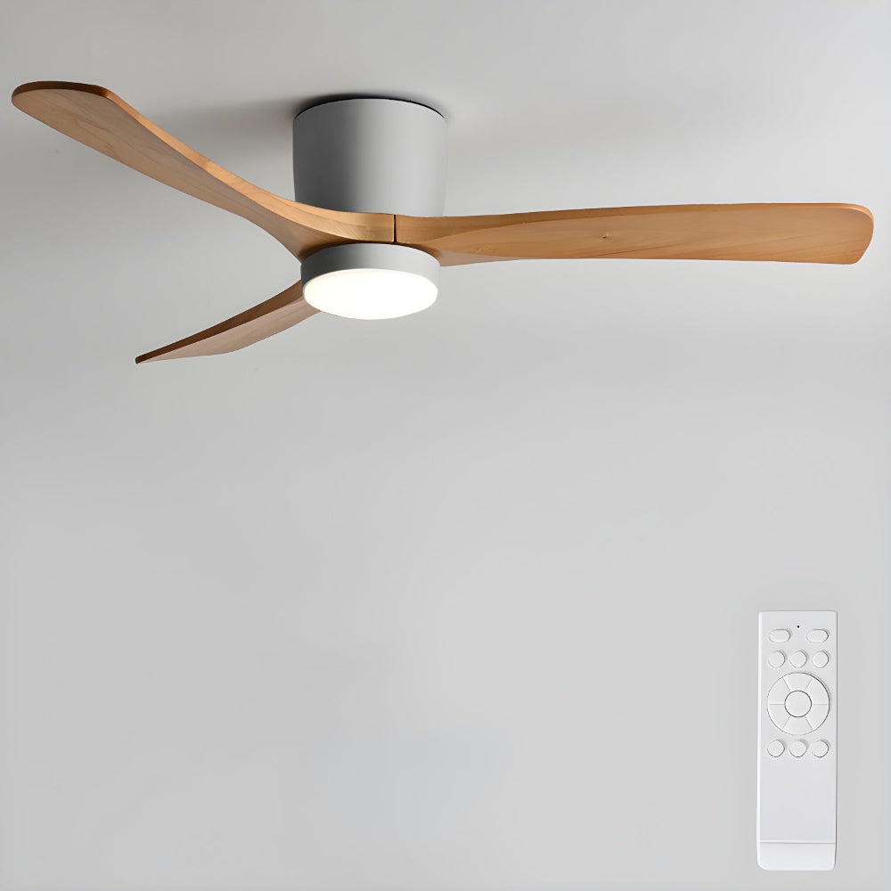 Elena Modern Wood Ceiling Fan Light