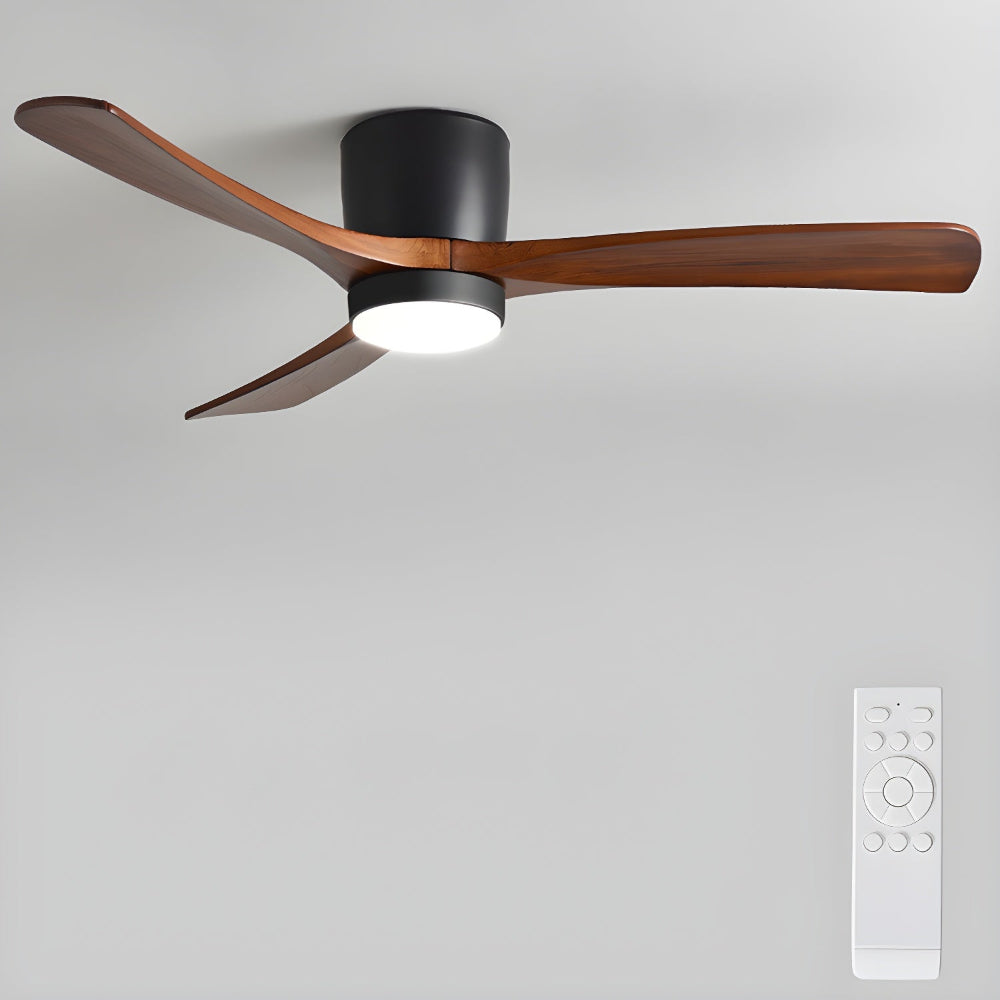 Elena Modern Wood Ceiling Fan Light