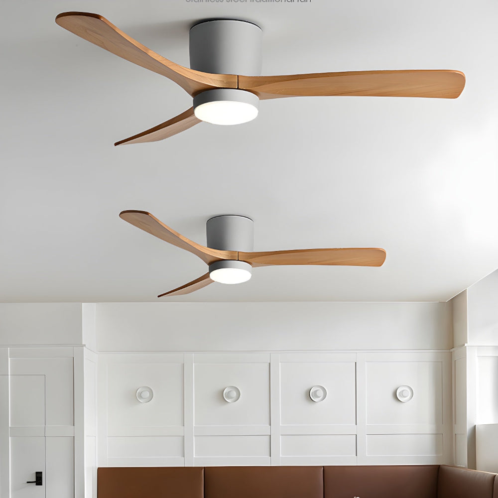 Elena Modern Wood Ceiling Fan Light